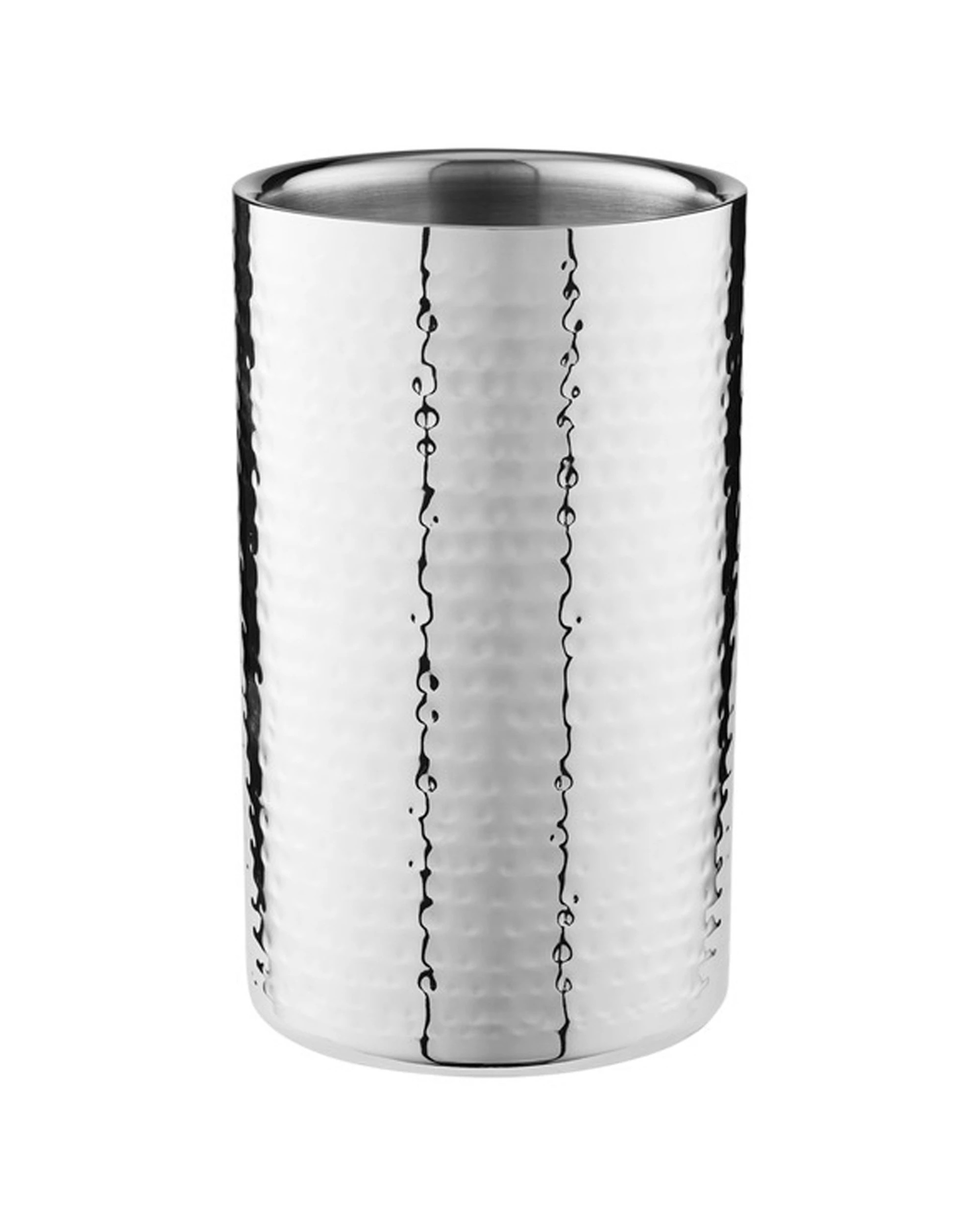 3 Maxwell & Williams Lexington Hammered Wine Cooler Stainless Steel Ice Bucket
 - Silver, 3 of 3