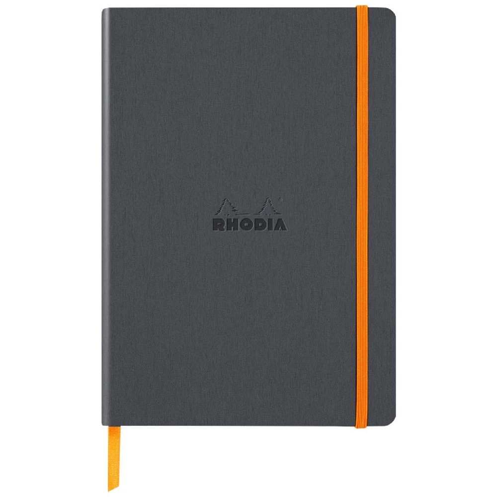1 Rhodia A5 Rhodiarama Lined Notebook Grey 160 Pages, 1 of 3
