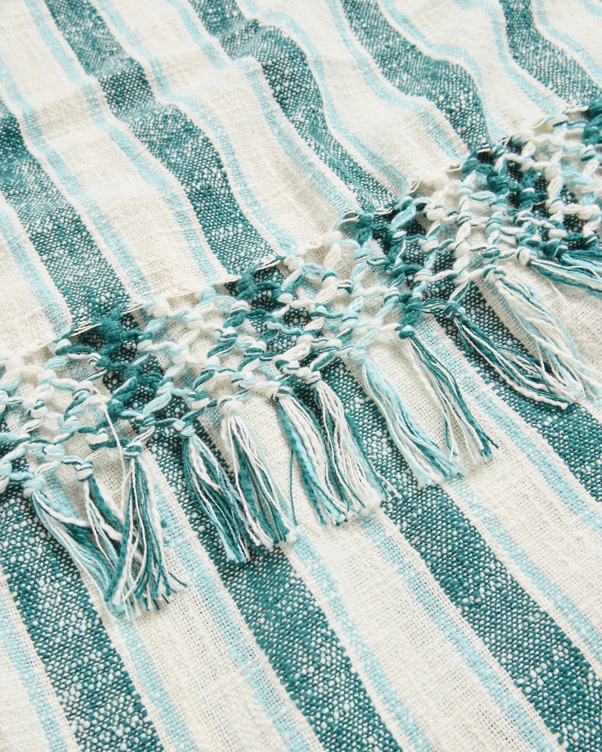 2 Target Anyston Stripe Throw - Queen Bed - Green, 2 of 3