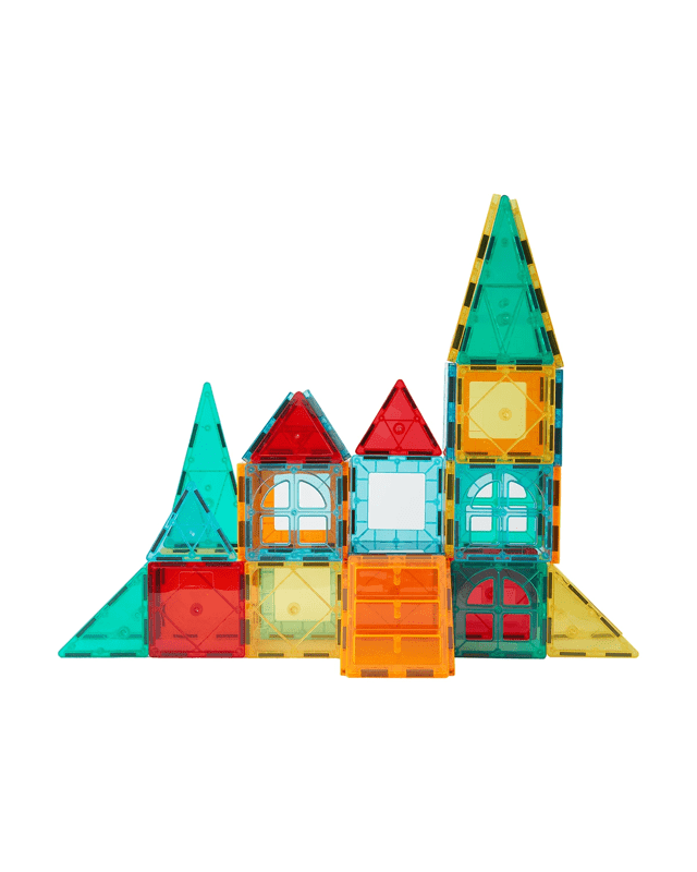 50 Piece Magnetic Tiles Castle