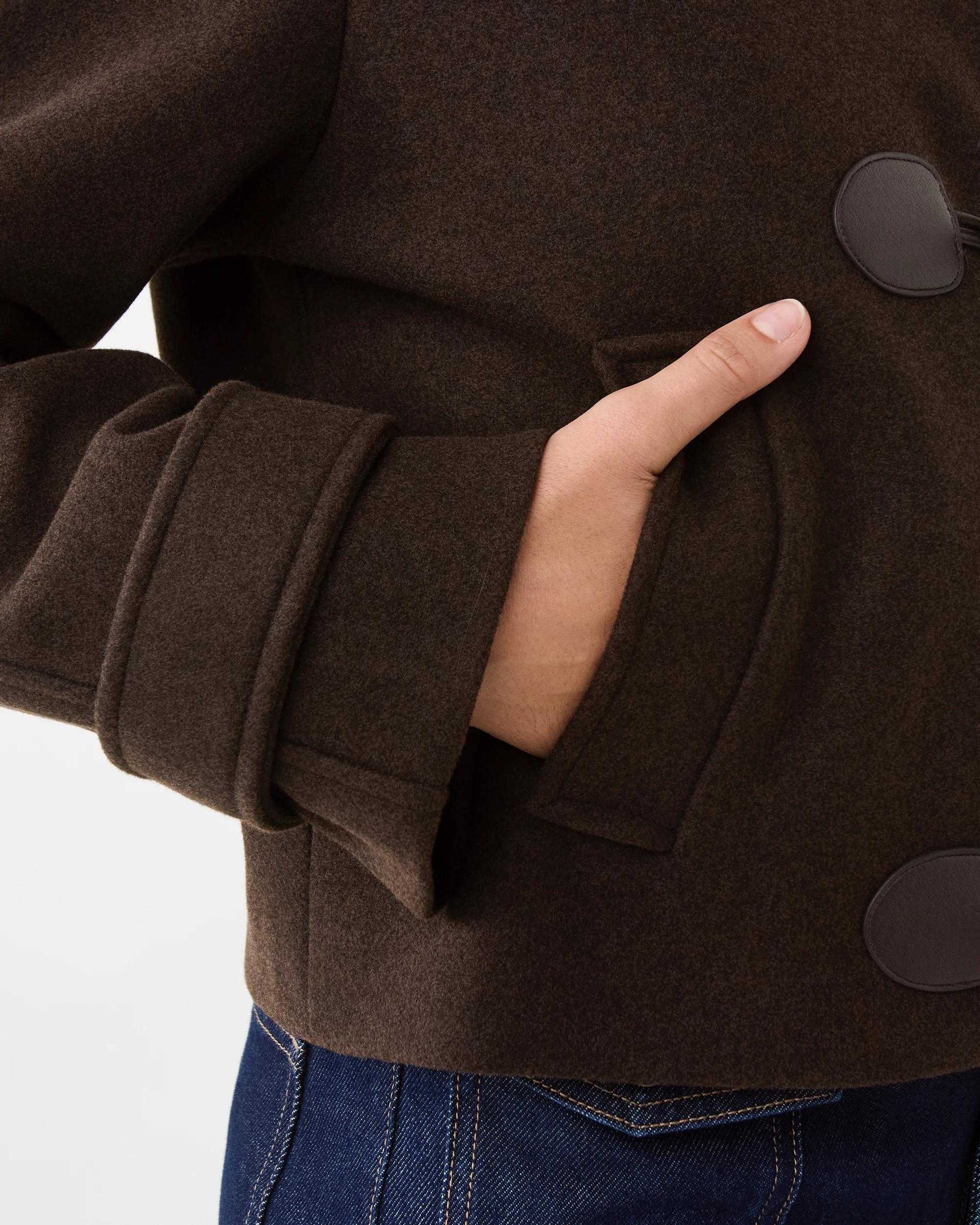 6 Funnel Neck Jacket Melt Brown, 6 of 10