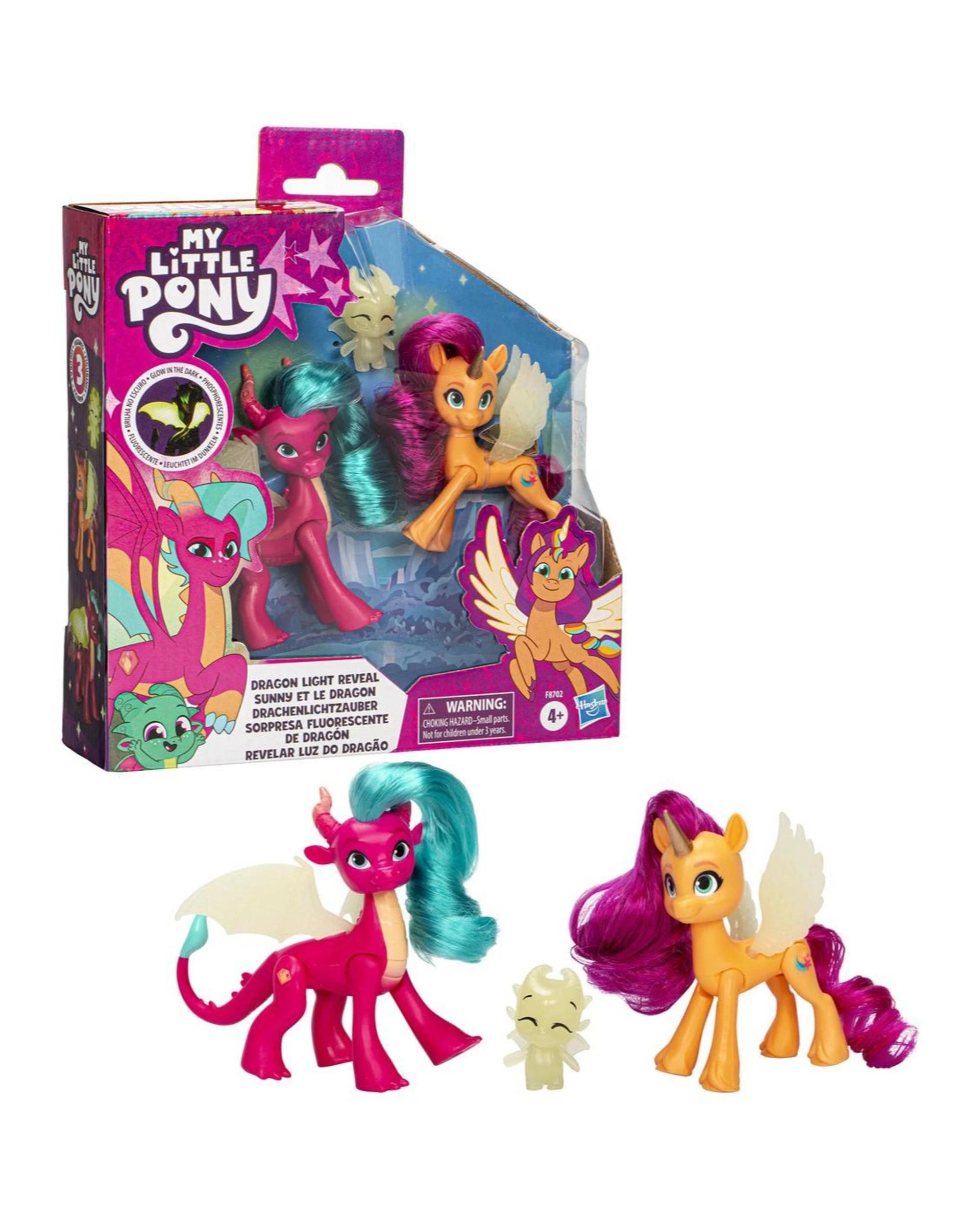 1 My Little Pony Dragon Light Reveal Action Figure Set, 1 of 4