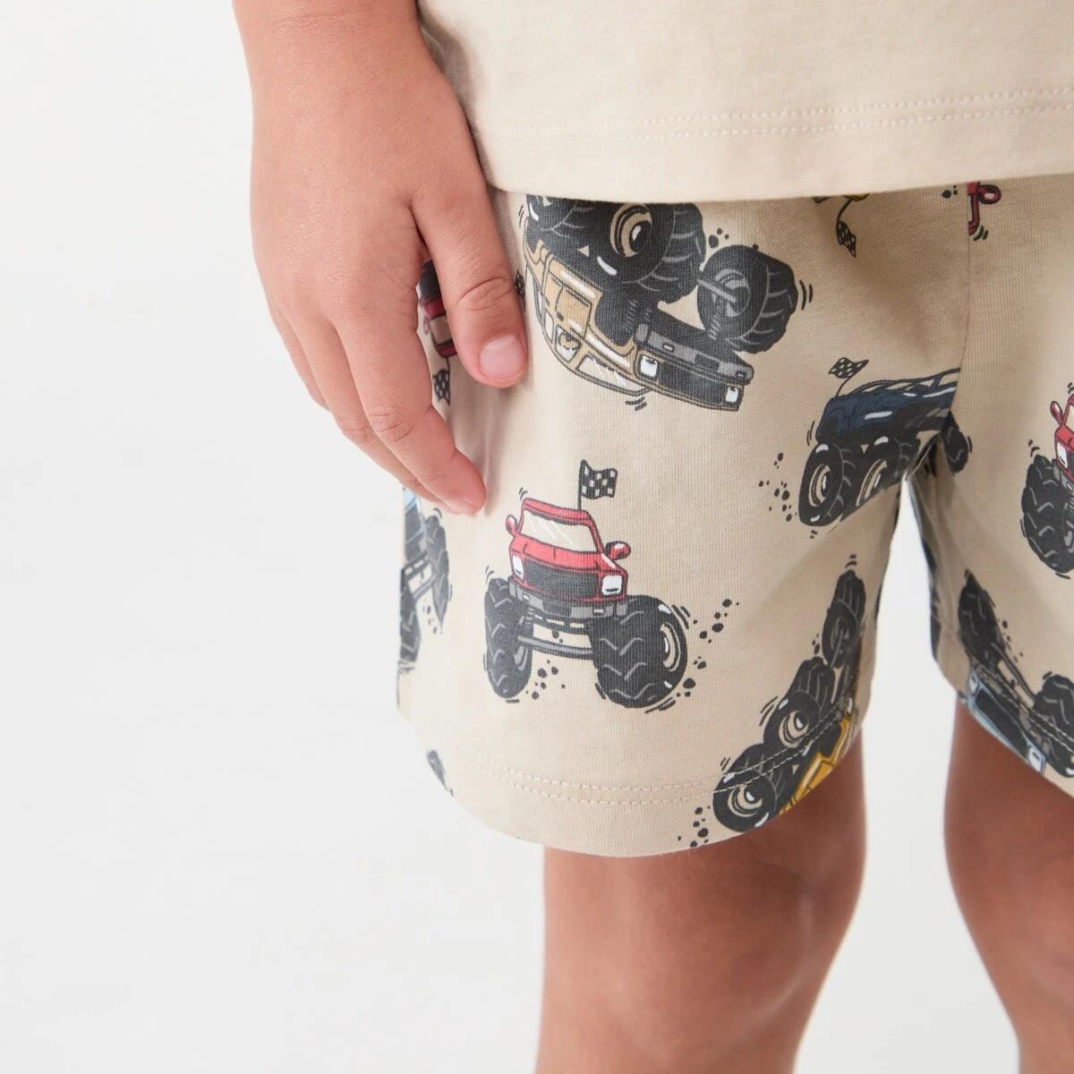 5 Short Sleeve Jersey Pyjama Set MONSTER RACING, 5 of 7