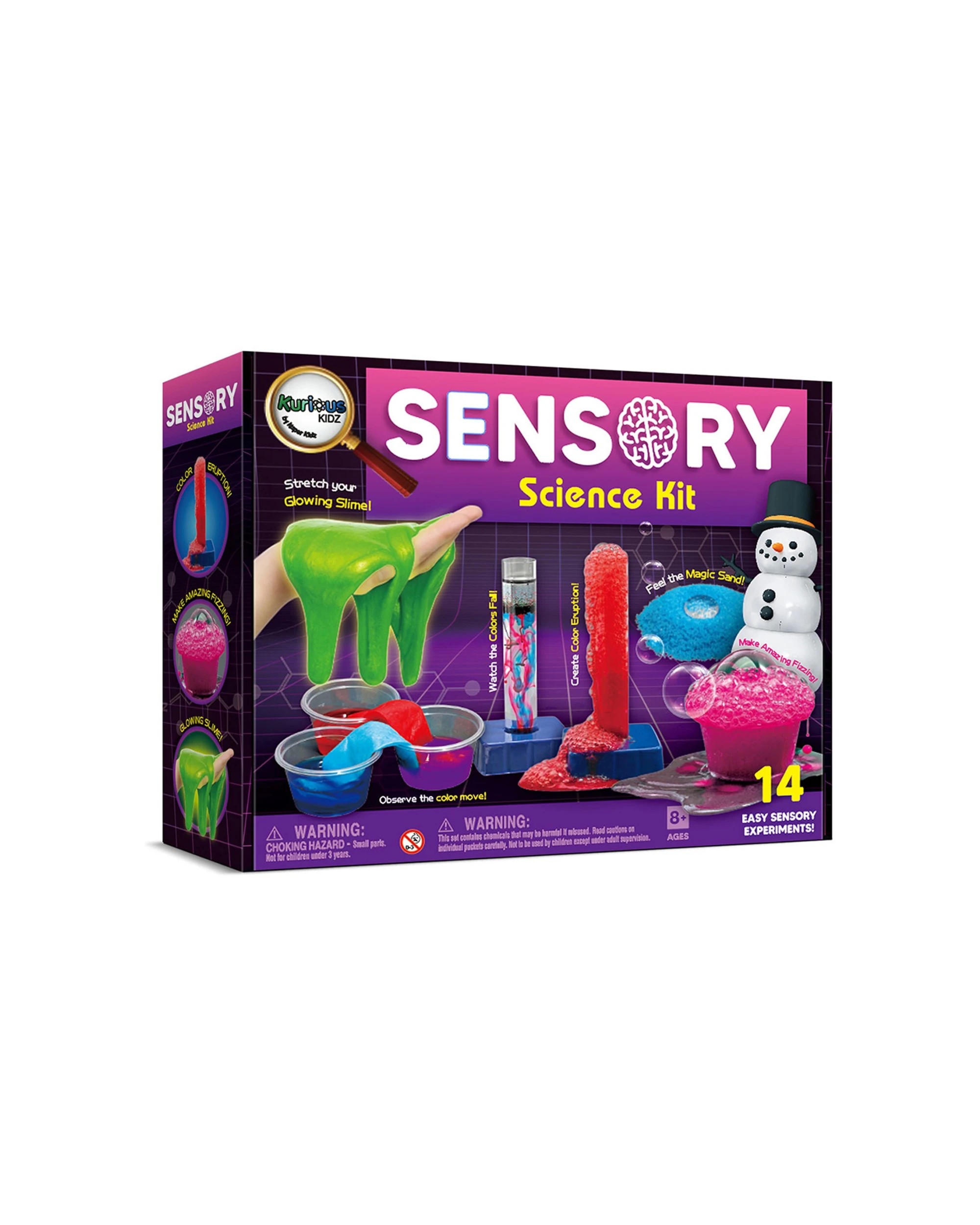 2 Kaper Kidz Sensory Science Kit 8 Years 15 Experiments STEM Educational Toy - Multi, 2 of 9