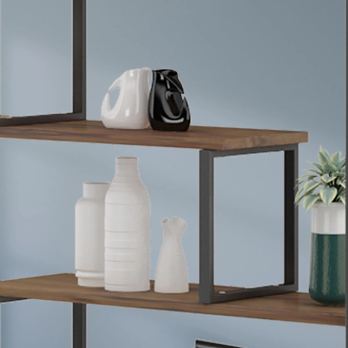 3 LUXSUITE 7-tier Bookshelf Bookcase Storage Display Rack, 3 of 8