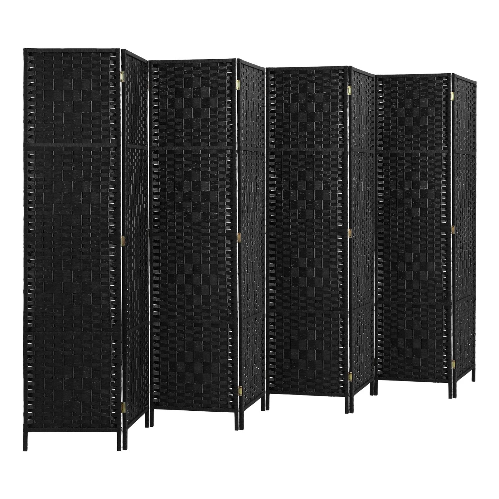 7 Oikiture 8 Panels Room Divider - Black, 7 of 10