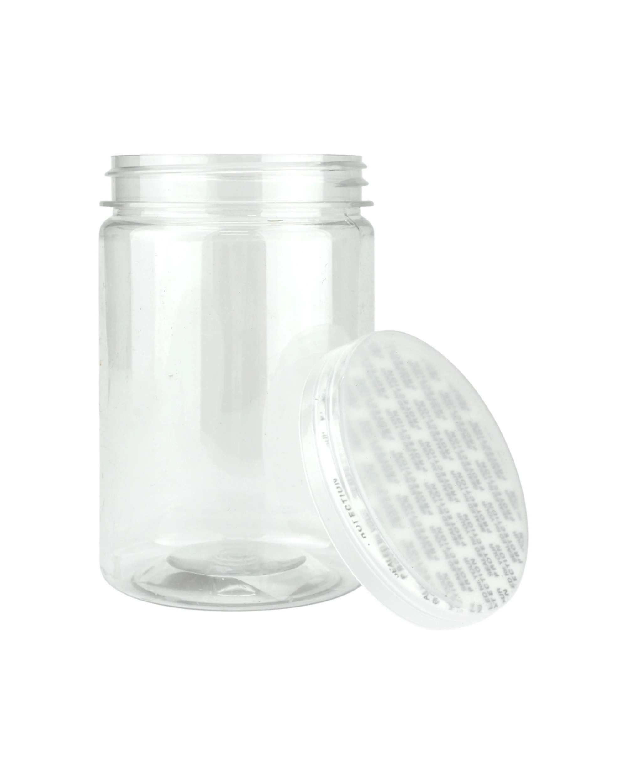 1 Partyrama Clear Plastic Round Screw Top Jar 275ml, 1 of 3