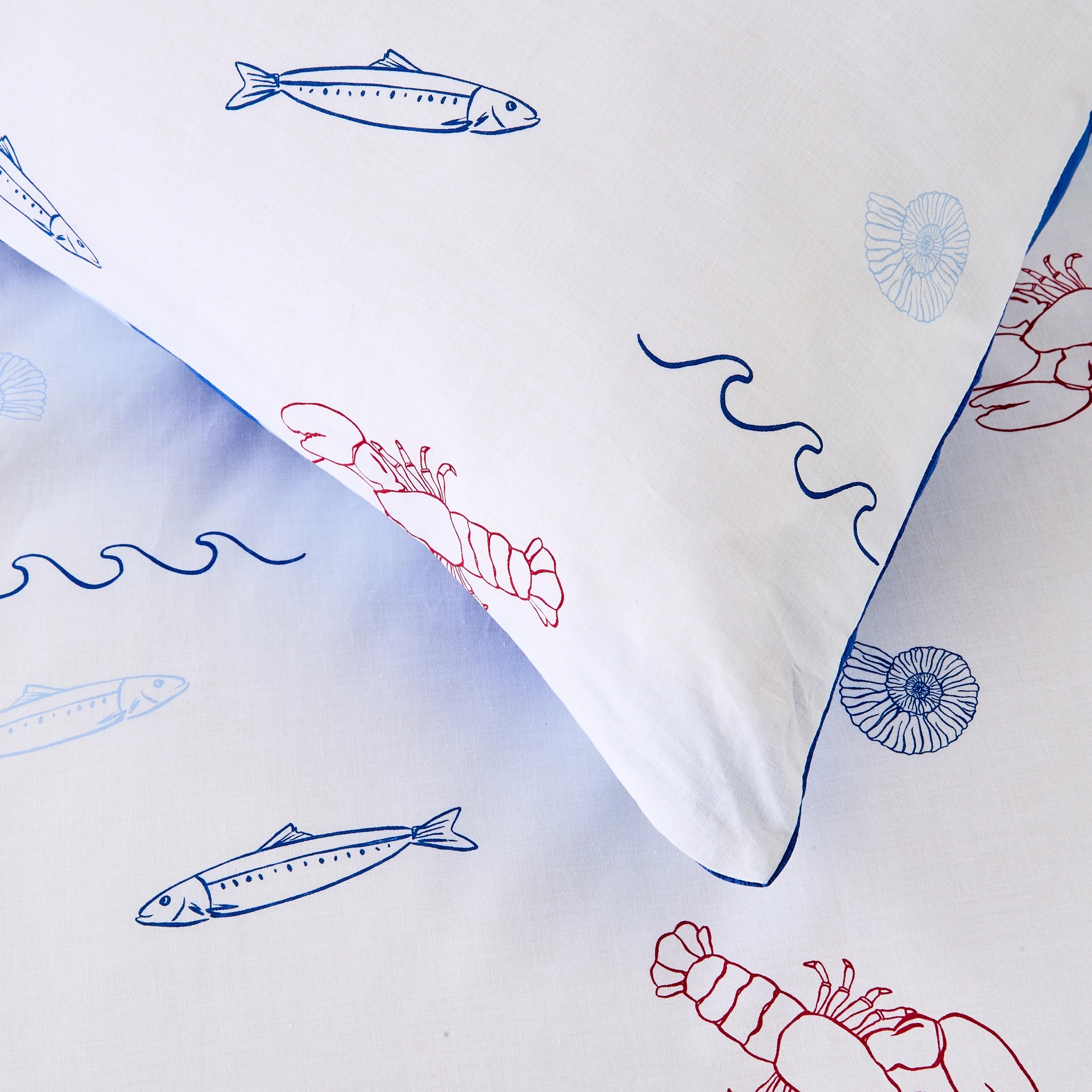 4 Sardine Summer Cotton Rich Reversible Quilt Cover Set - Queen Bed, 4 of 7