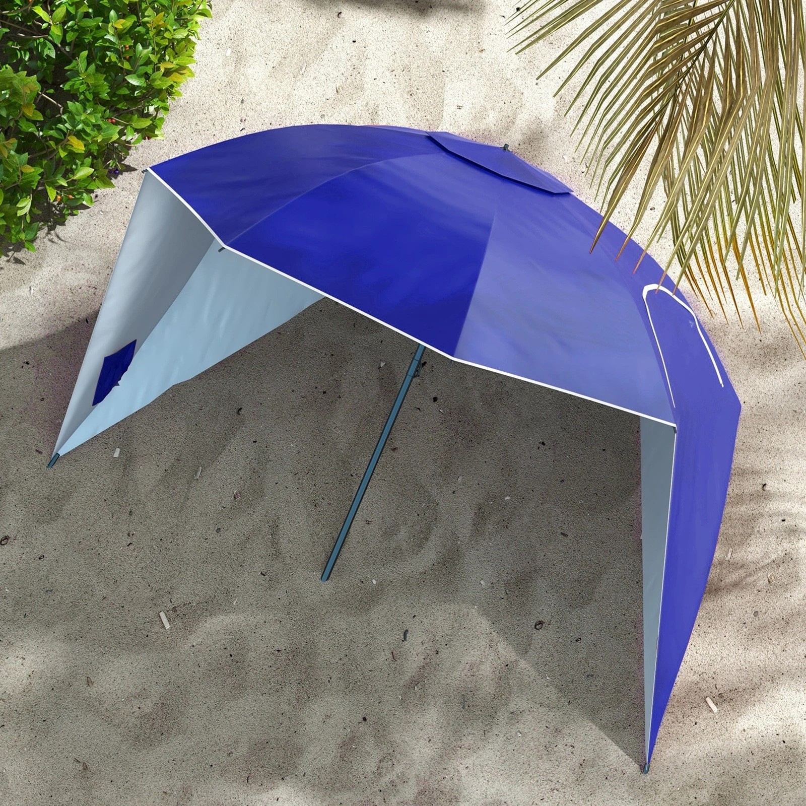 4 Havana Outdoors Beach Umbrella Tent - Blue - Blue, 4 of 6