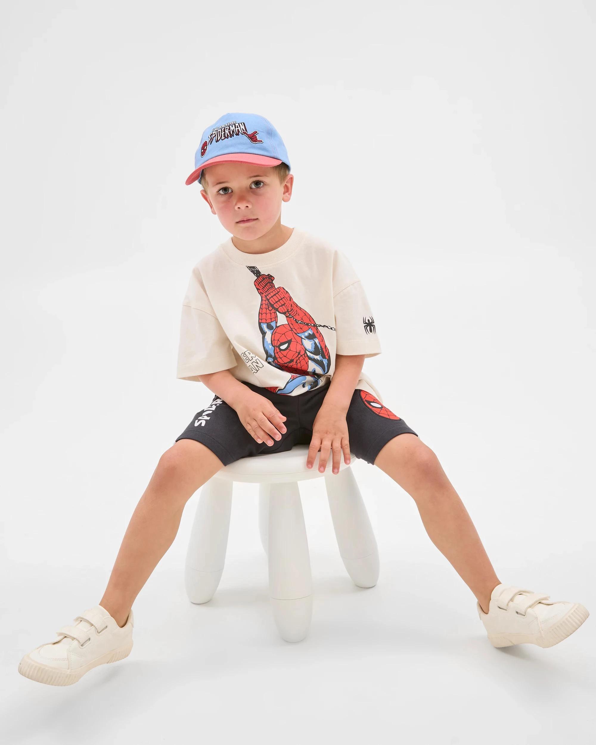 1 Spider-Man Australian Cotton T-Shirt GARDENIA, 1 of 6