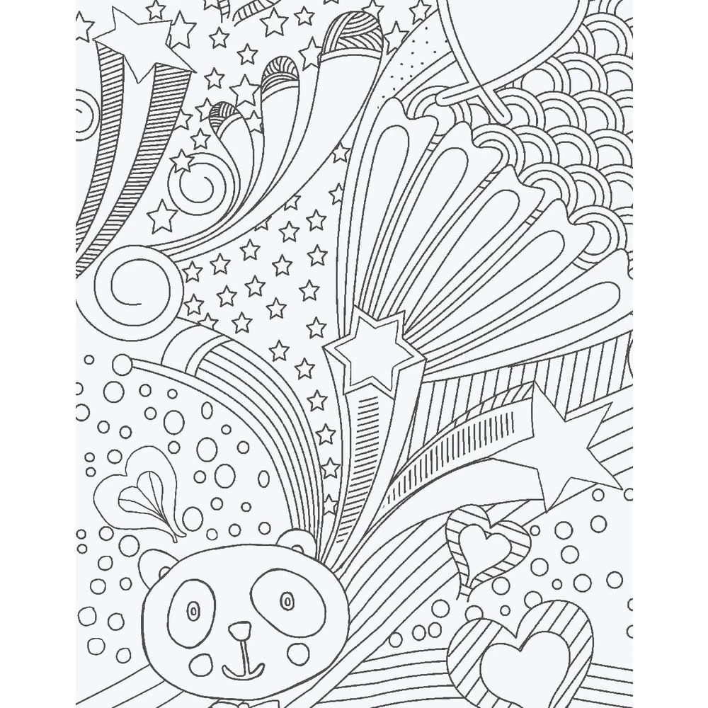 3 Lake Press Deluxe Poster Art Book Calm Colouring, 3 of 4