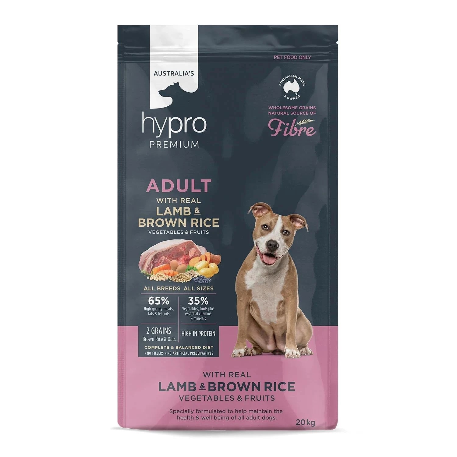 1 Hypro Premium Wholesome Grains Lamb & Brown Rice Dry Dog Food 20kg, 1 of 1
