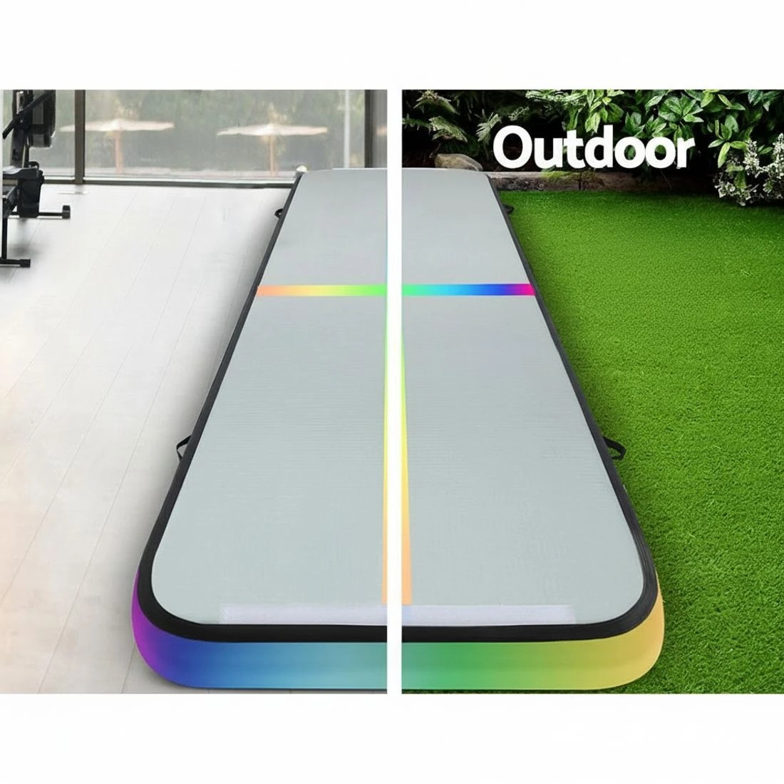 5 Everfit 4M Air Track Gymnastics Tumbling Exercise Mat W/ Pump Inflatable - Multi, 5 of 6