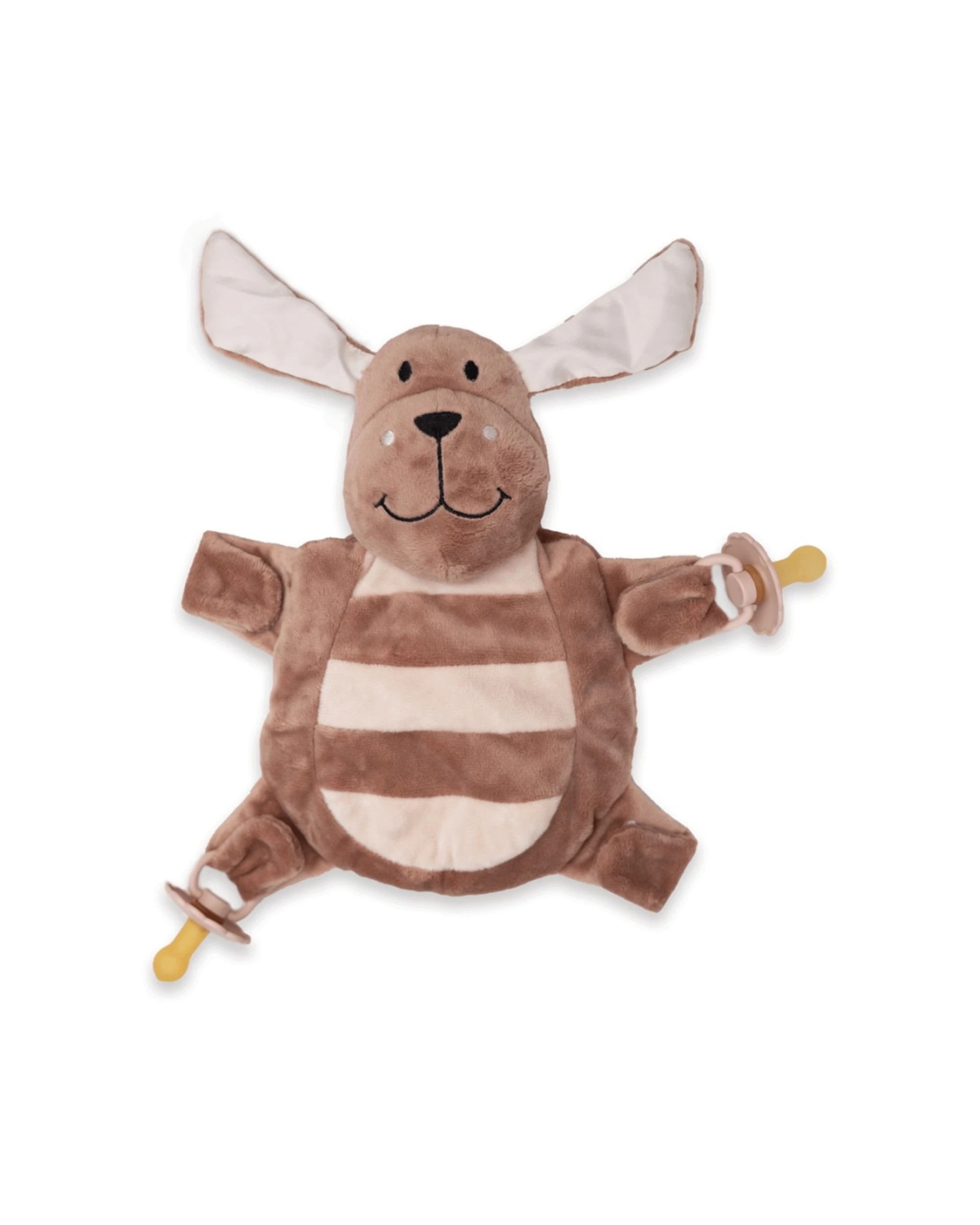 1 Sleepytot Award Winning Comforter Dummy Holder Soother For Babies Puppy - Brown, 1 of 3