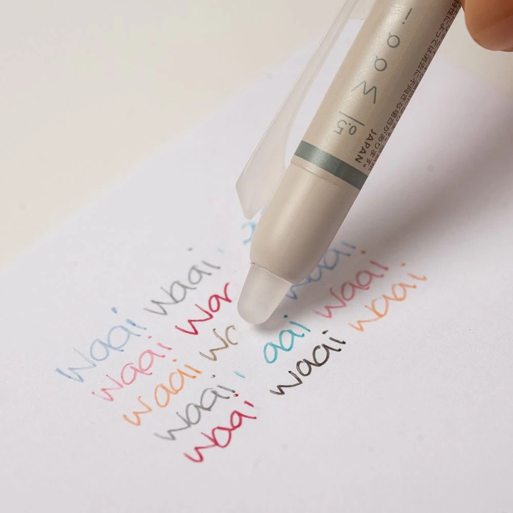 4 PILOT FriXion Waai Erasable Gel Pen 0.5mm Pastel Mini Grey, 4 of 6
