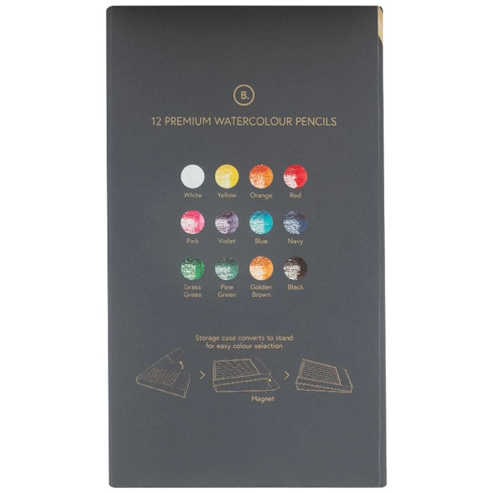 4 Born Premium Watercolour Pencils 12 Pack, 4 of 4