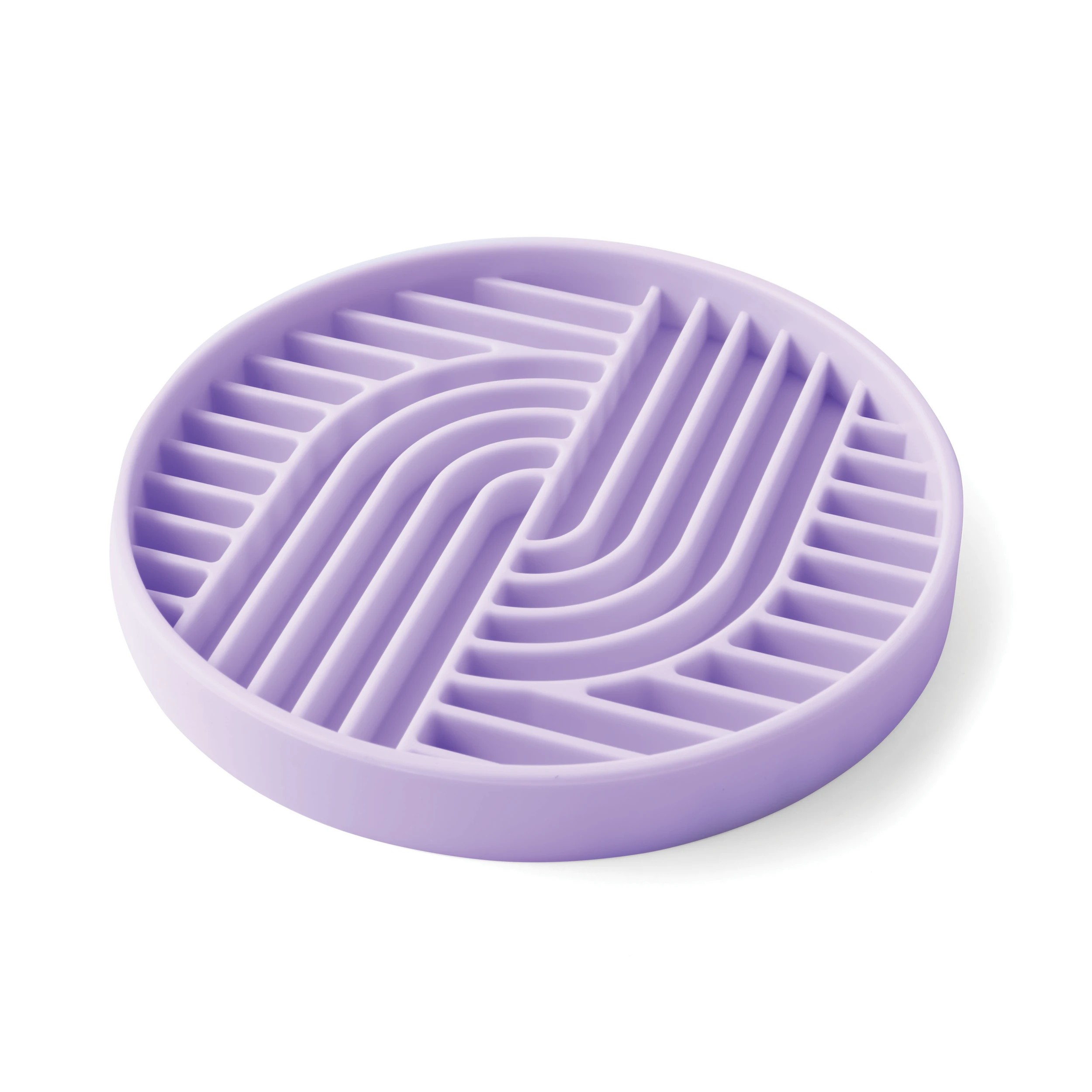 2 Pet Silicone Feeding Plate - Lilac, 2 of 7