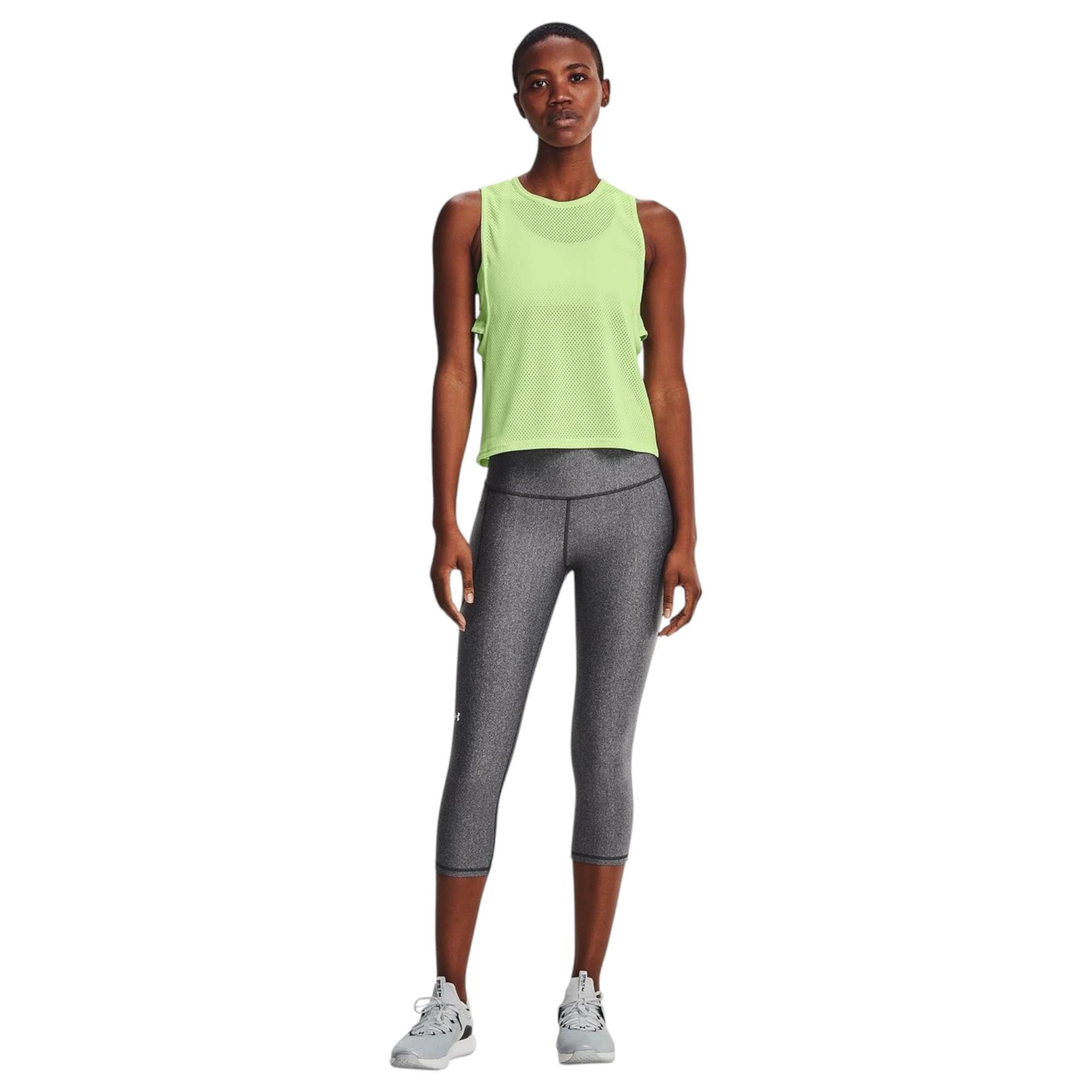 1 Under Armour Womens Hi Tech Capris Charcoal Leggings CHARCOAL, 1 of 6