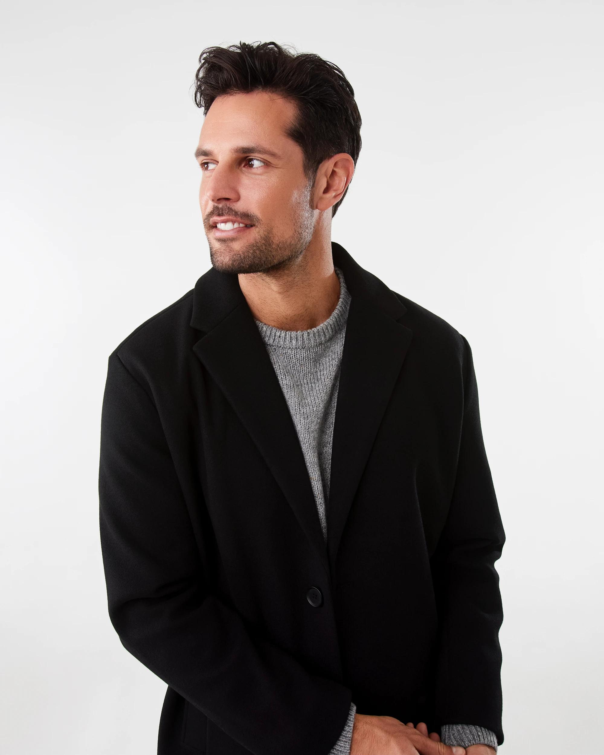 5 Smart Casual Coat Black, 5 of 7