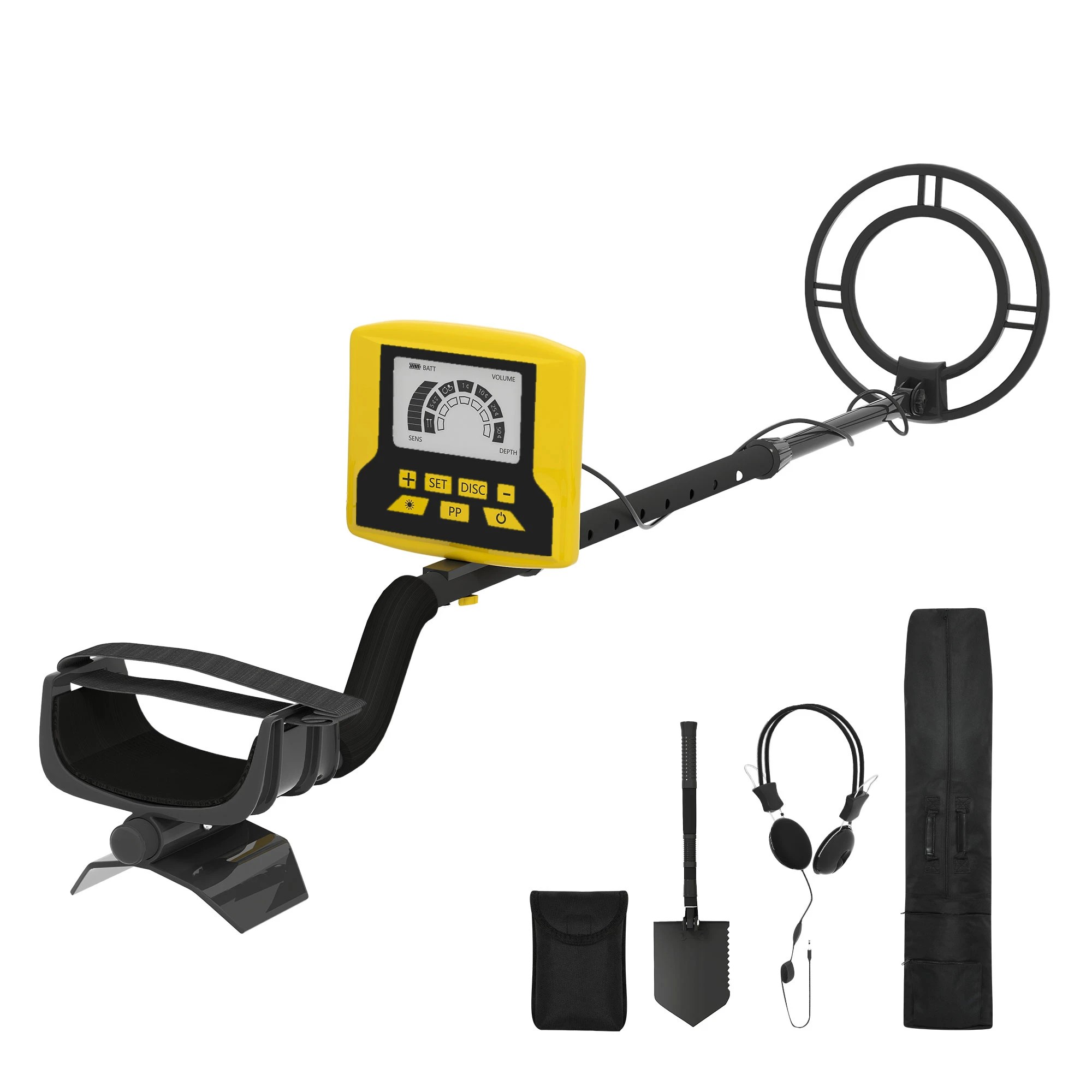 1 Traderight Metal Detector Kit Lcd Display 7 Modes, 1 of 5