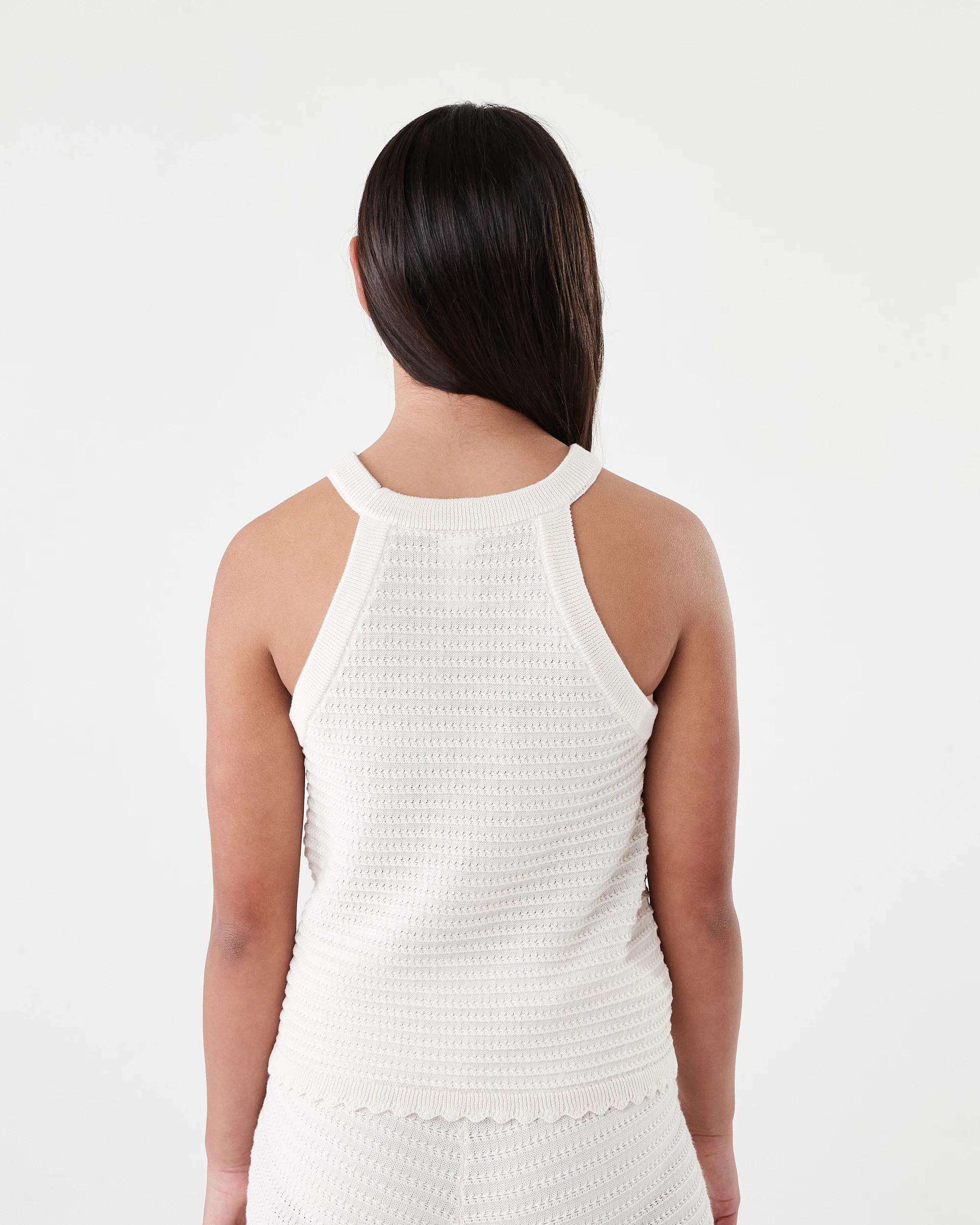 2 Knit Halter Top Butter Bge, 2 of 7