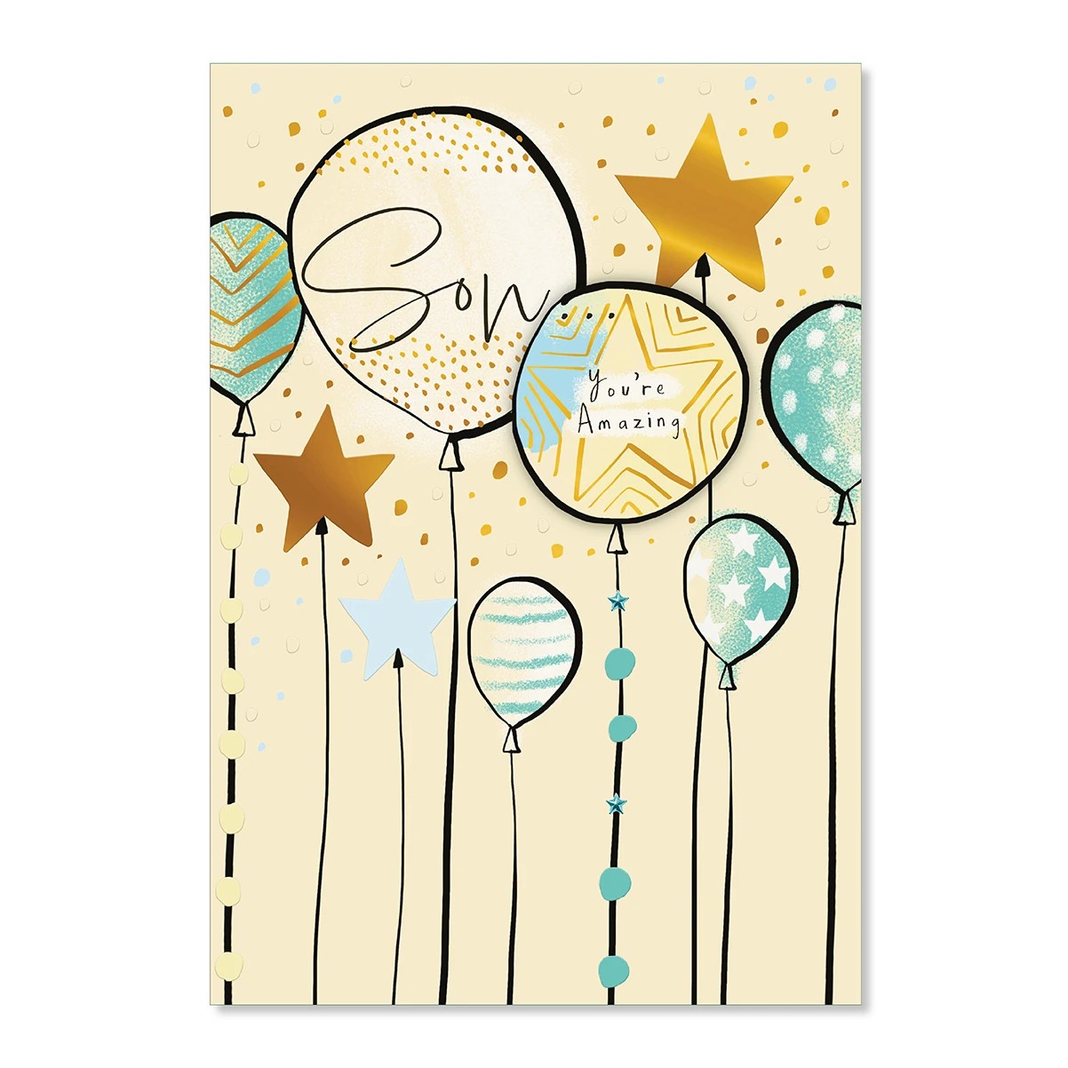 3 Hallmark Birthday Card - Star Balloons, 3 of 3