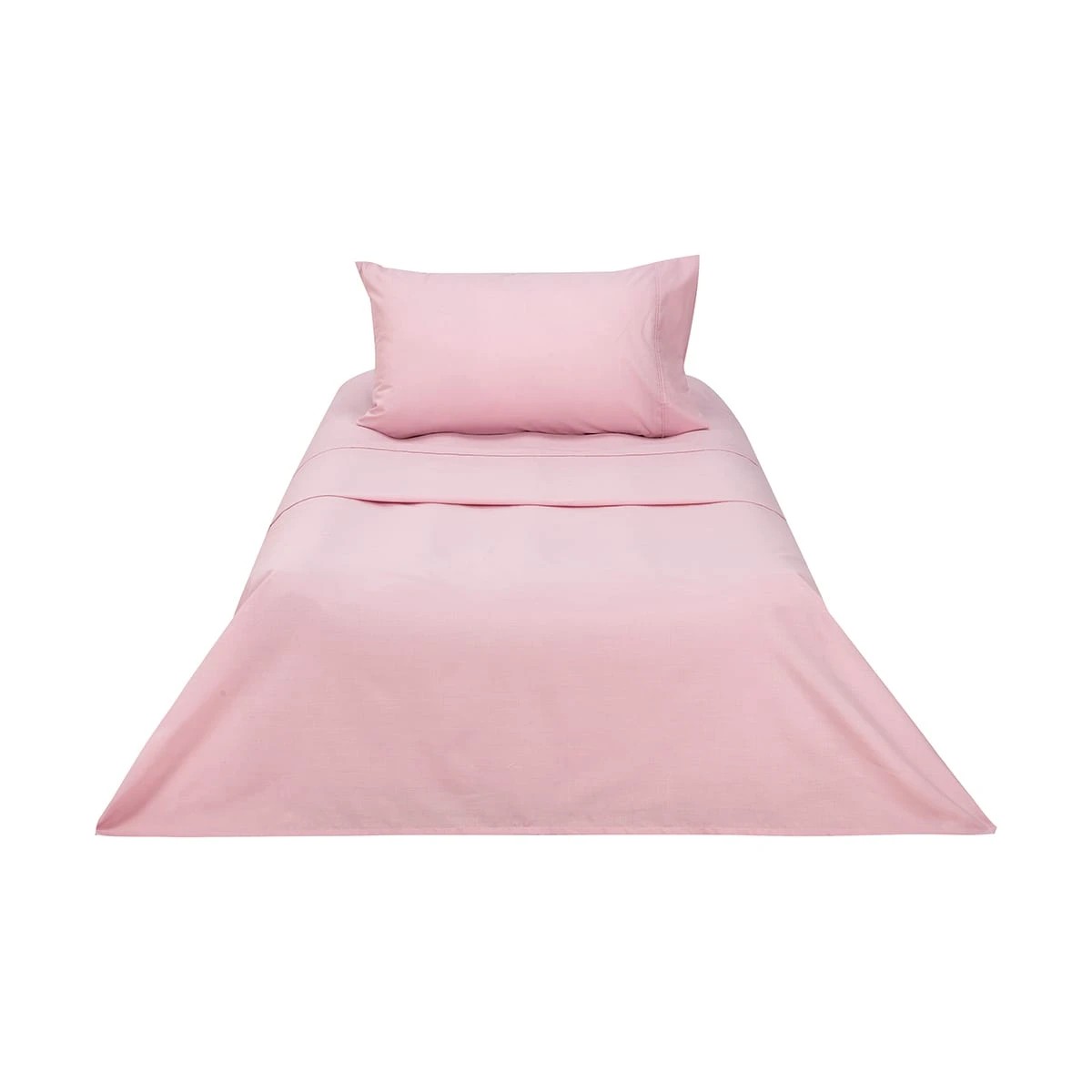 6 180 Thread Count Sheet Set - Single Bed, Pink, 6 of 7