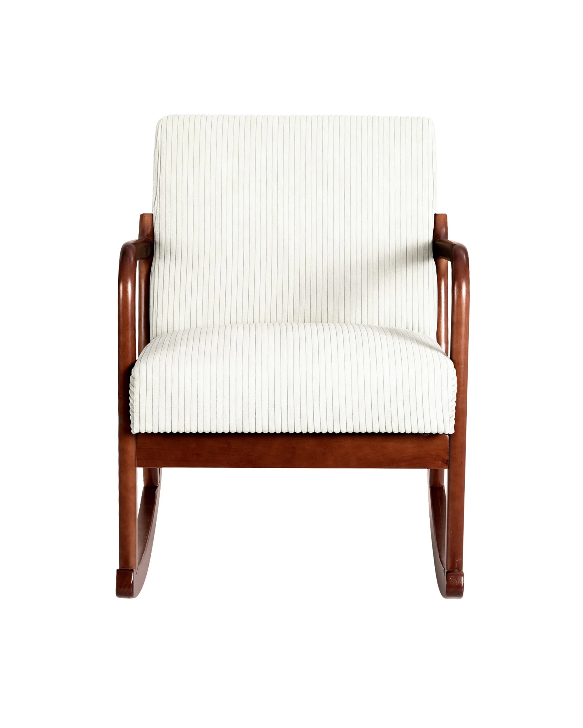 3 Artiss Rocking Armchair Nursing Chair Corduroy - Beige, 3 of 8