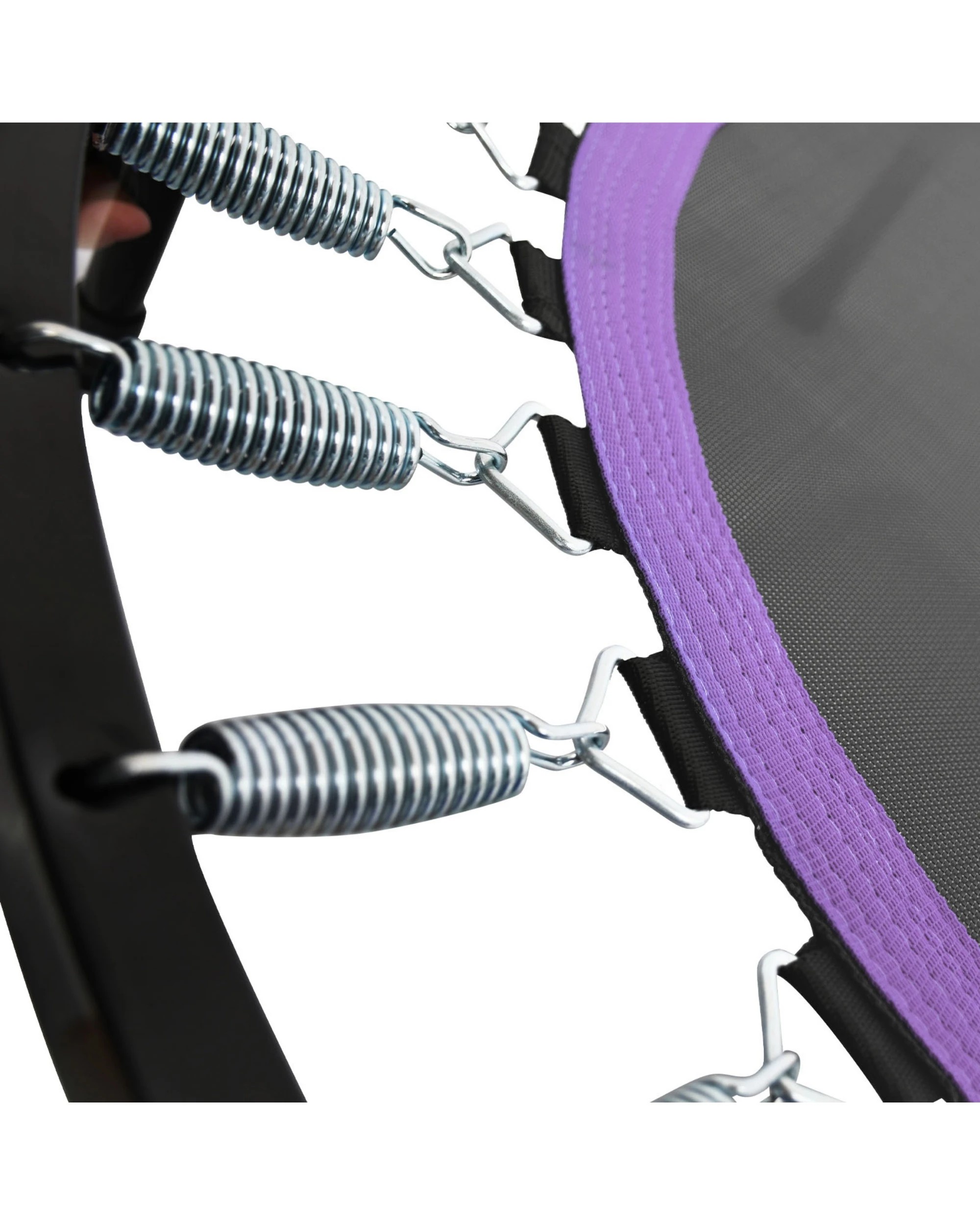 4 Advwin 48" Mini Trampoline Rebounder Max Load 200KG with Adjustable Foam Handle Suitable for Adult and Kids Purple, 4 of 7