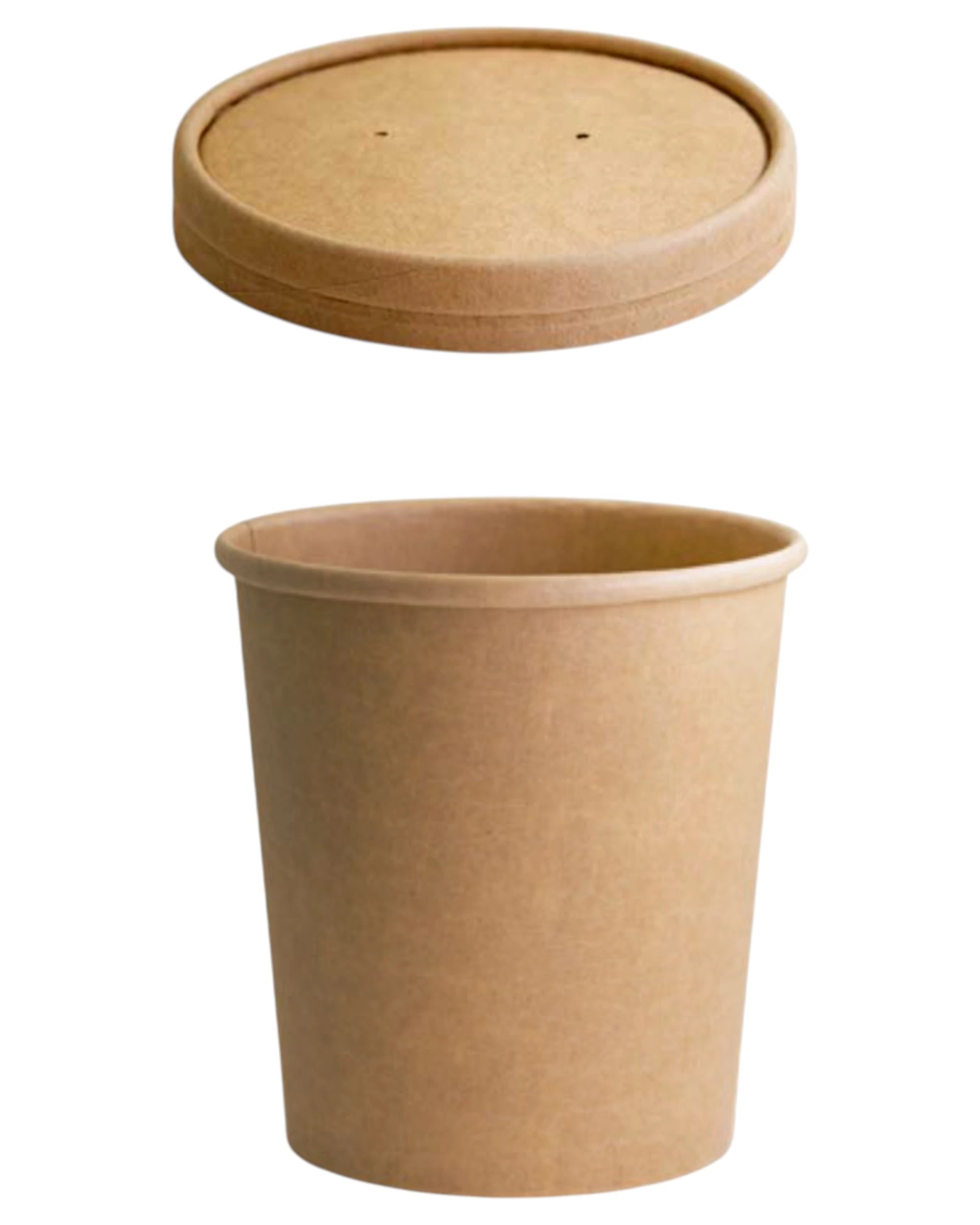 1 Huhtamaki 50 Pack Brown Kraft Paper Food Containers And Lids Small 16oz - Brown - Brown, 1 of 3