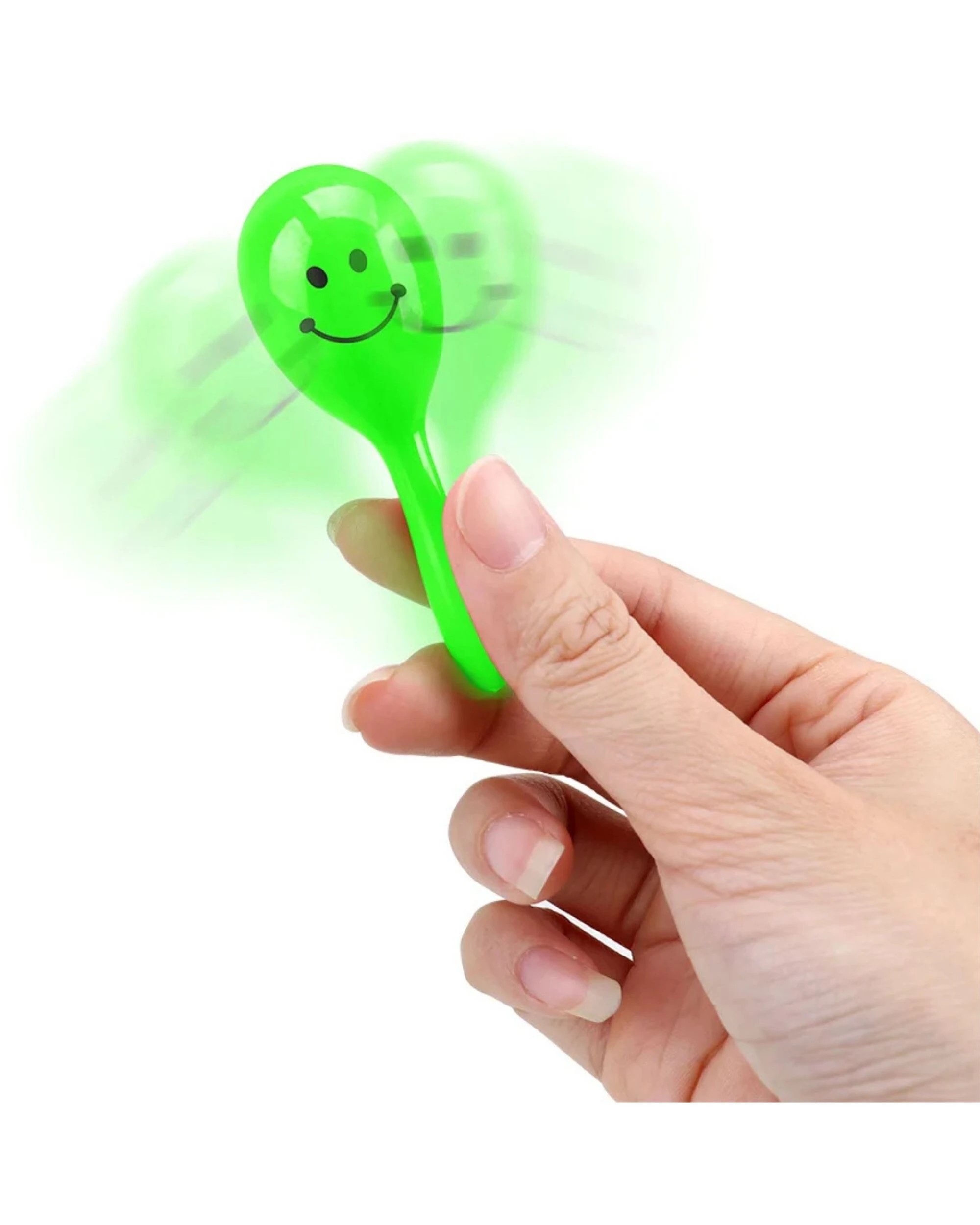 4 Party Maker Neon Smiley Face Mini Maracas Pack of 12 - Multi, 4 of 5