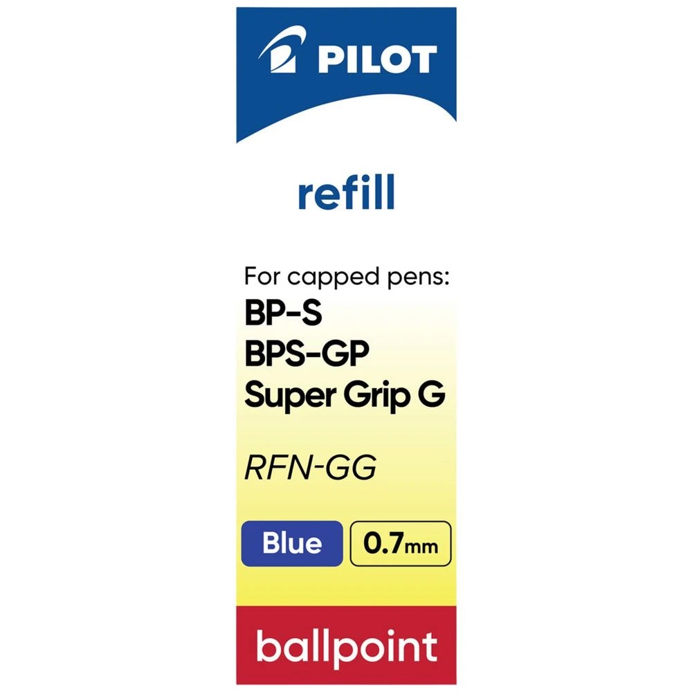 3 PILOT RFN-GG-F-L Ballpoint Refill 0.7mm Blue, 3 of 6