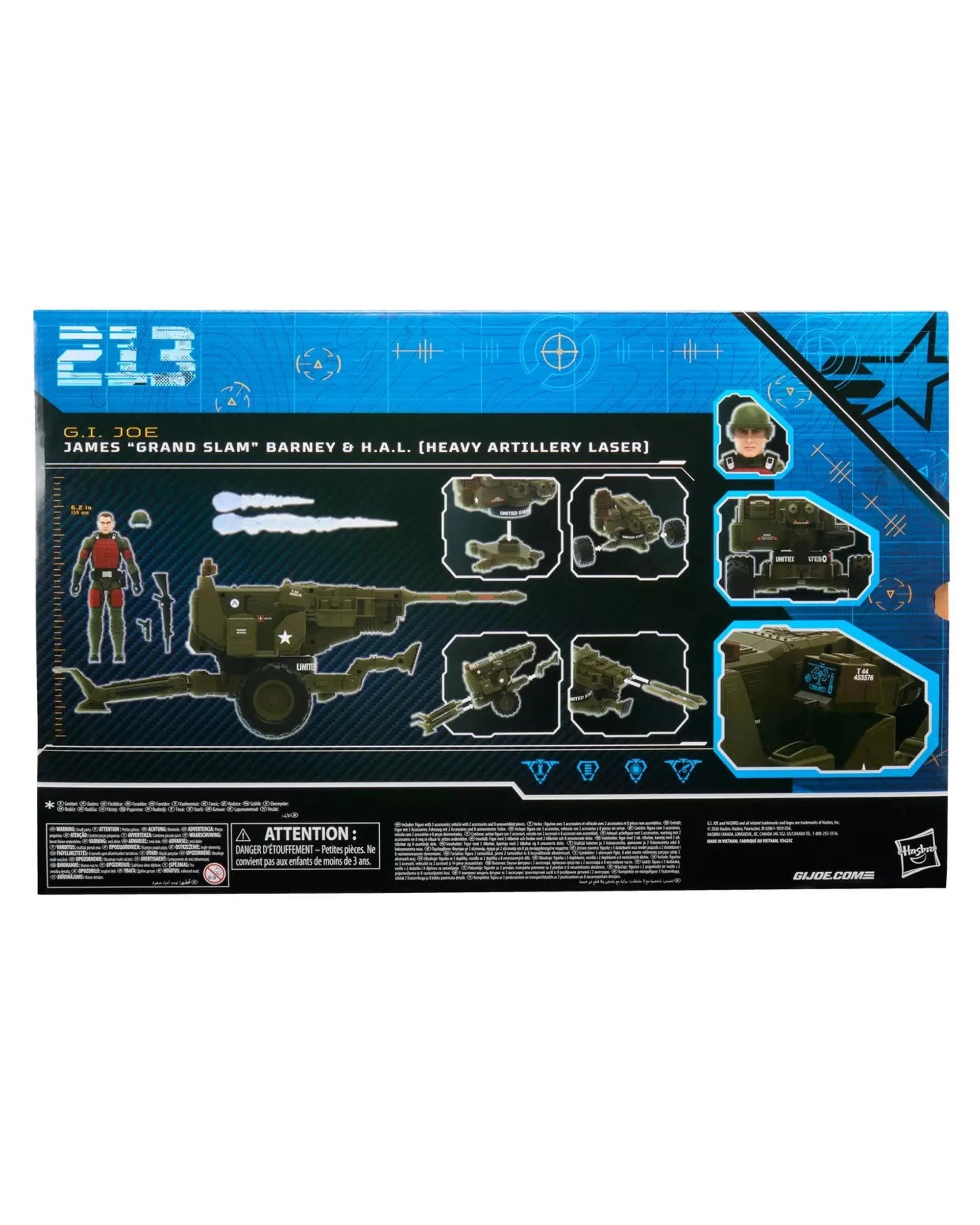 4 G.I. Joe Classified Series #213 James Grand Slam Barney and H.A.L. Heavy Artillery Laser Action Figure, 4 of 4