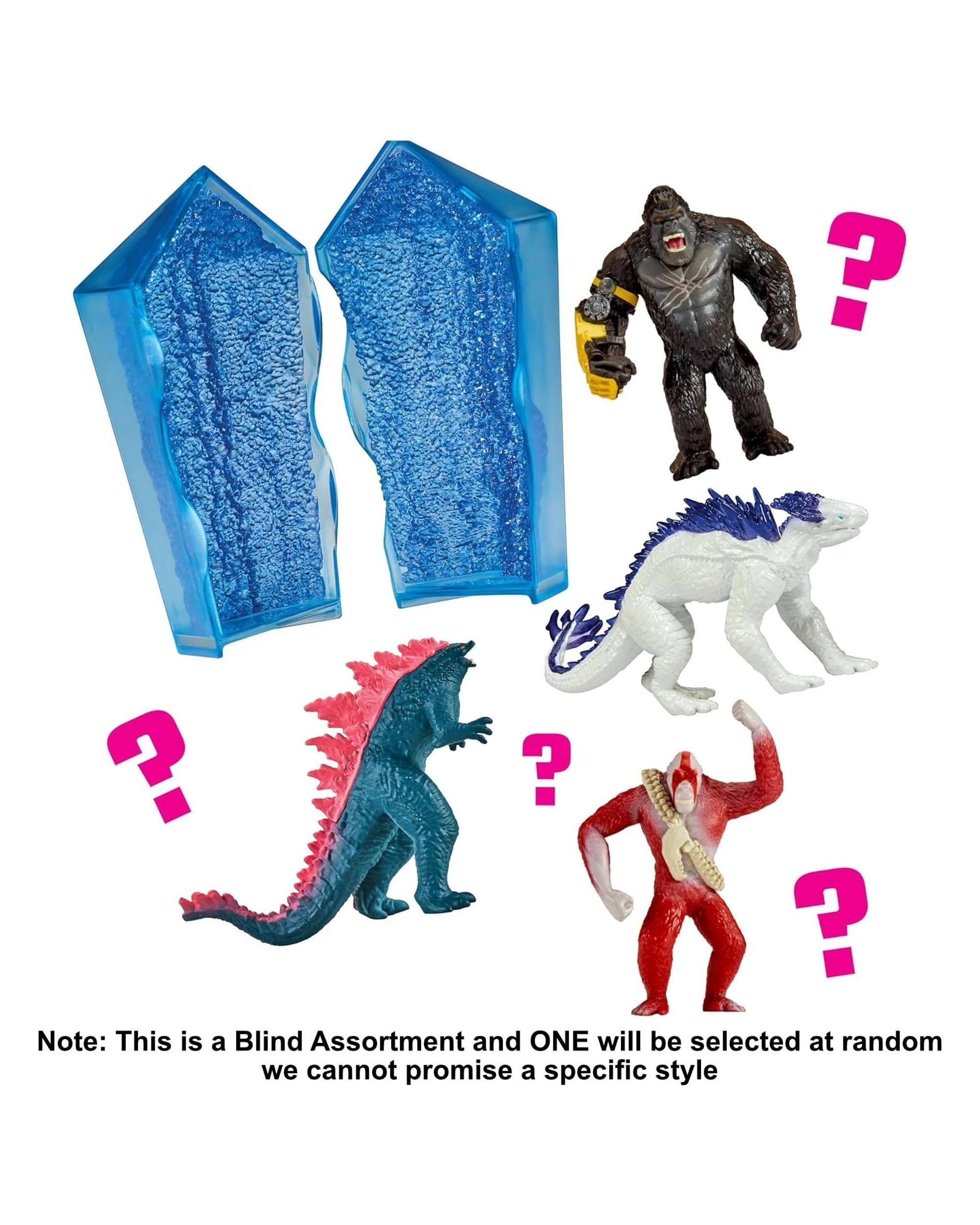 2 Monsterverse Godzilla X Kong The New Empire Hollow Earth Crystal Monster Reveal Blind Box, 2 of 3