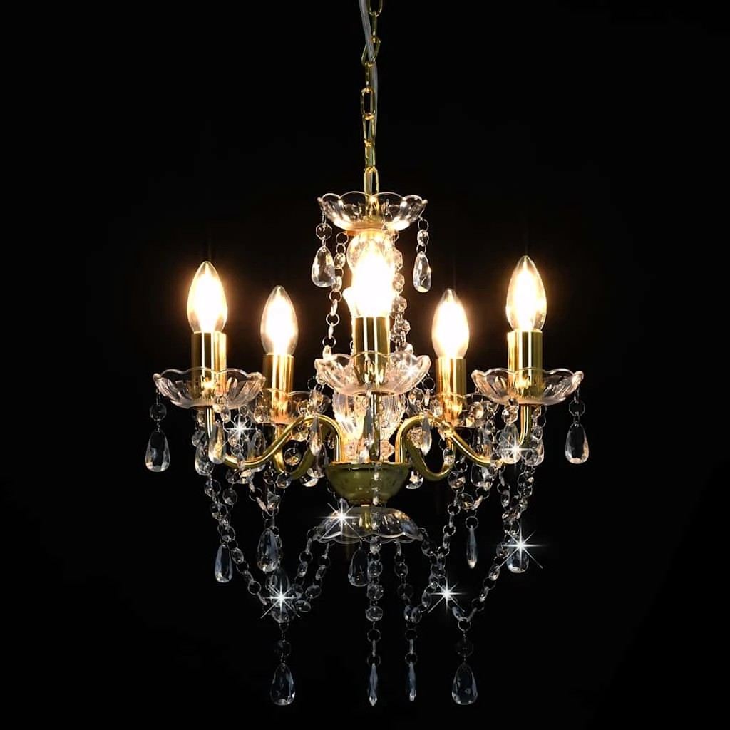 4 Vidaxl Hanging Lamp - Gold, 4 of 7