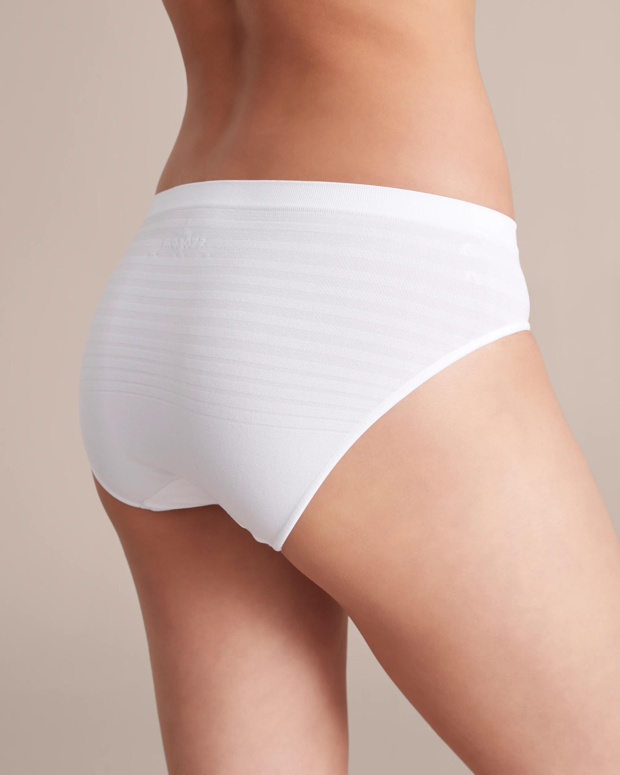 5 Target 2 Pack Matte and Shine Seamfree Bikini Briefs WHITE, 5 of 8