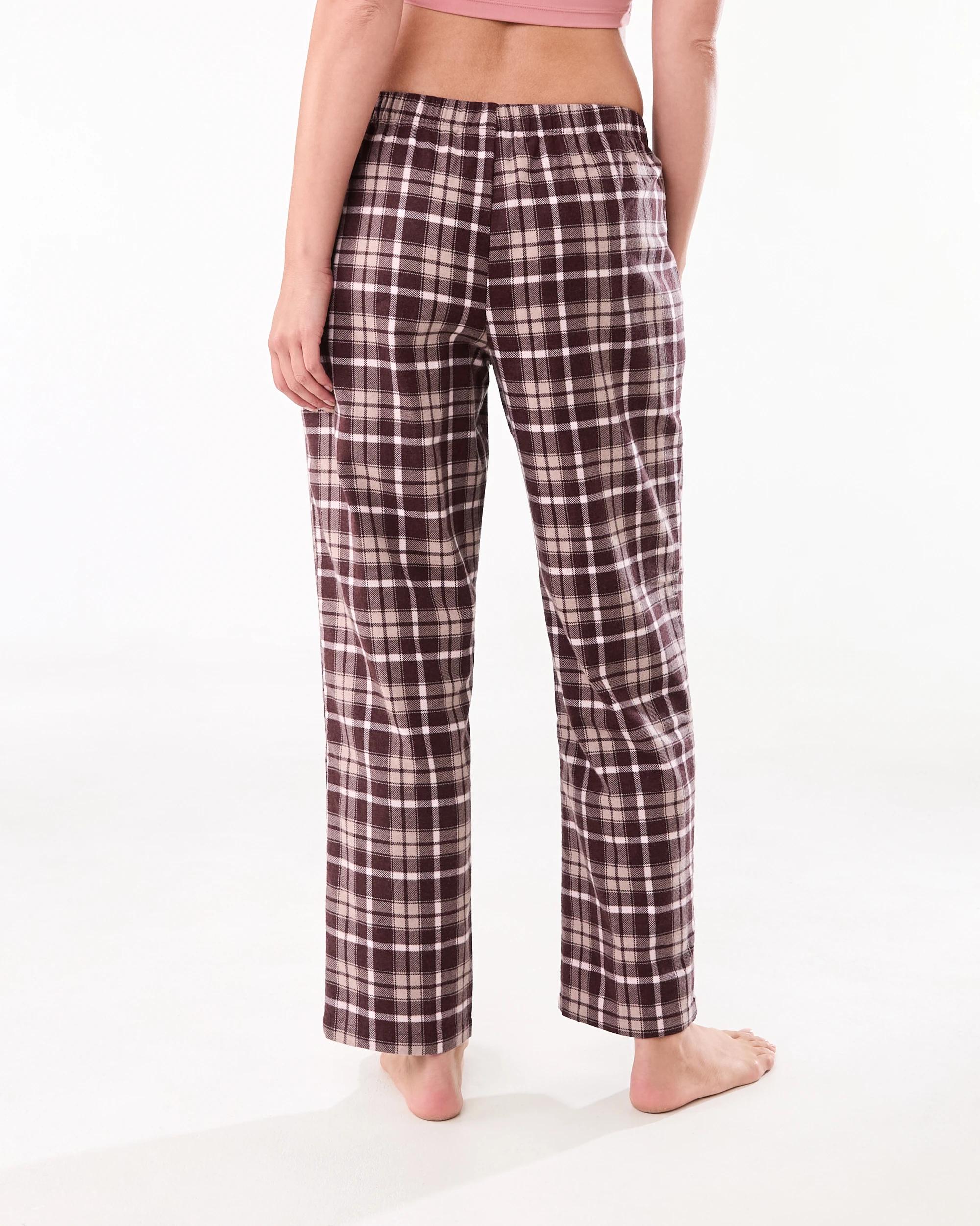 3 Cotton Printed Flannel Pants Pk Bwn Chk, 3 of 4