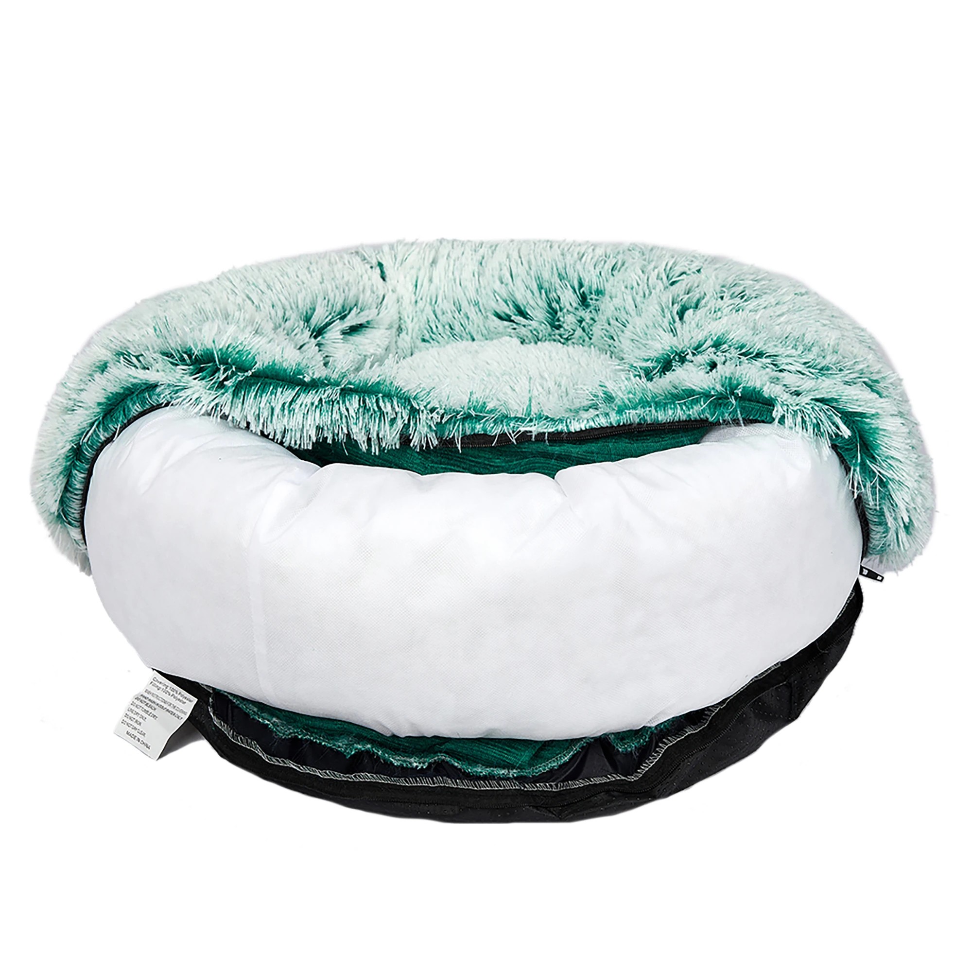 1 Pawz Plush Pet Bed Large Teal Cover Only, 1 of 6