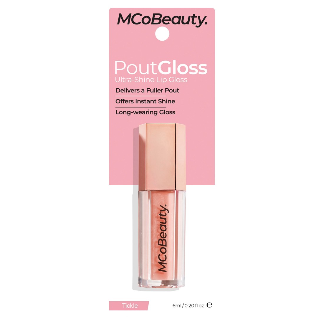 1 MCoBeauty Pout Gloss Ultra Shine Lip Gloss - Tickle, 1 of 1