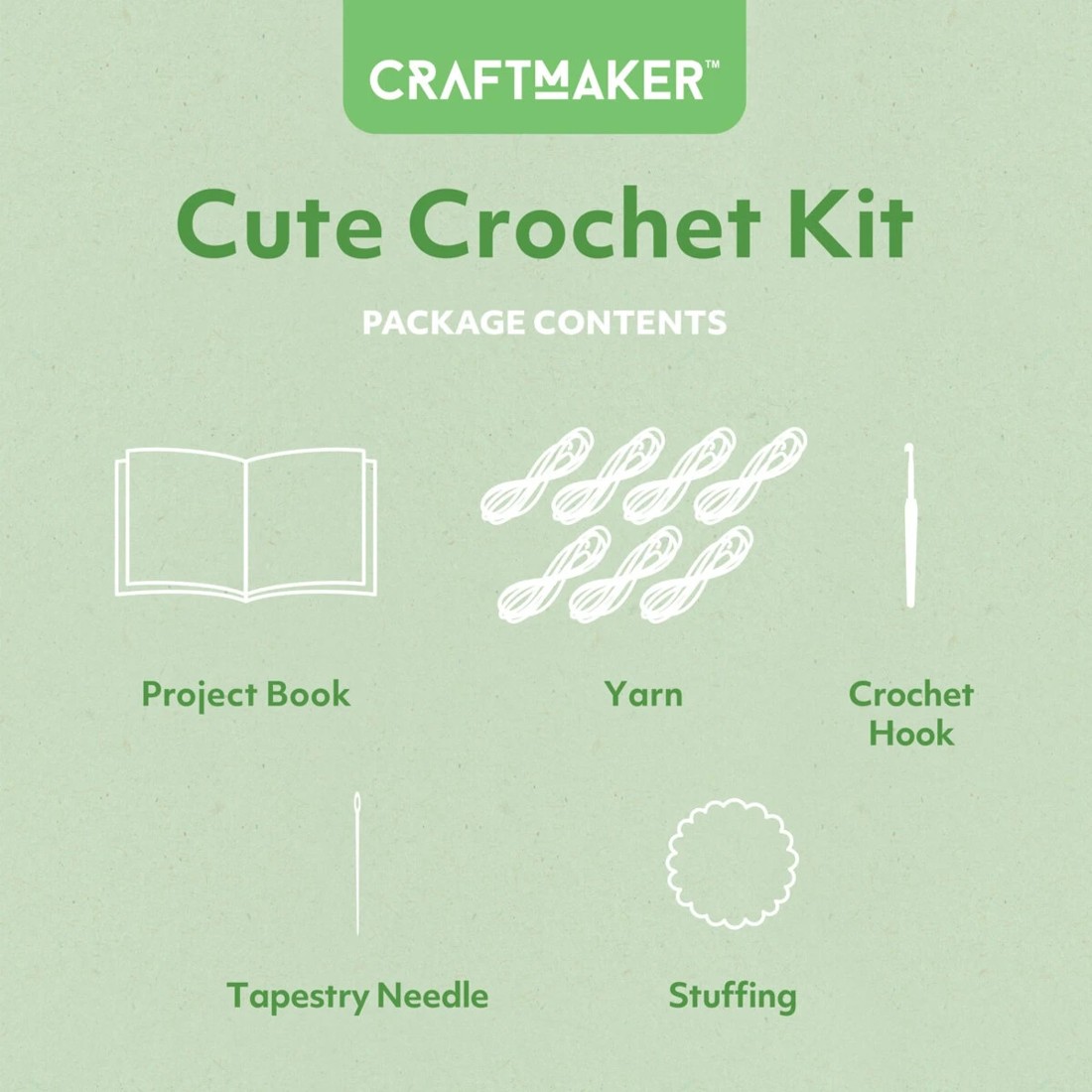 2 Craft Maker Cute Crochet Kit, 2 of 8