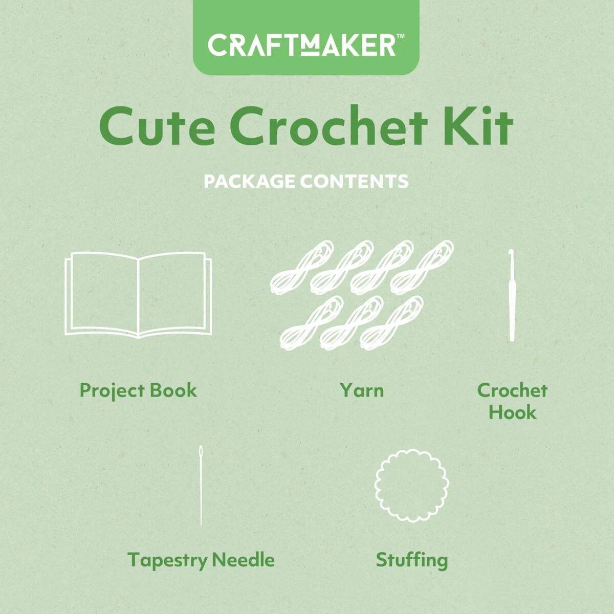 2 Craft Maker Cute Crochet Kit, 2 of 8