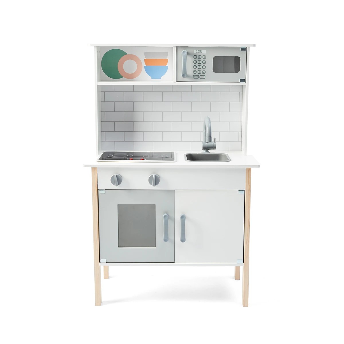 3 Wooden Kitchen with Light and Sound Stove, 3 of 10
