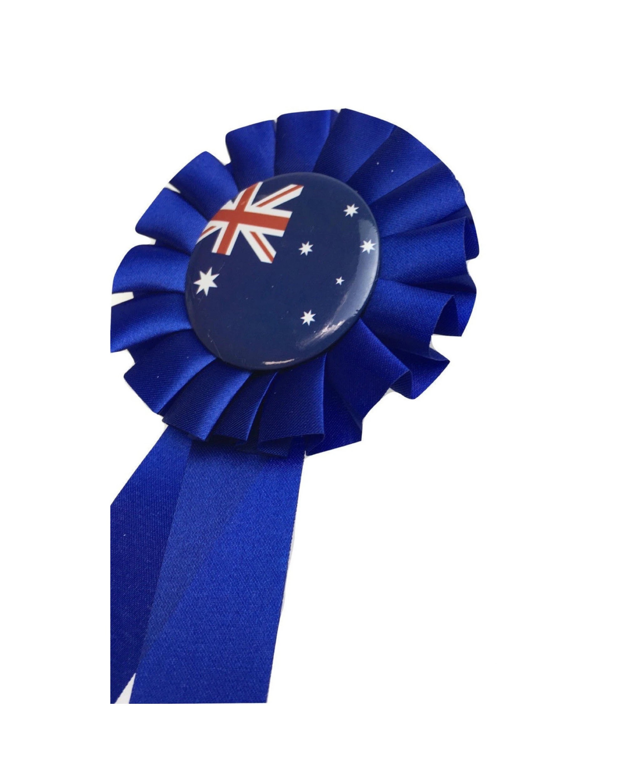 3 BR Costumes AUSTRALIA FLAG Clip On Ribbon Badge Award Blue Australia Day Tennis Cricket, 3 of 6