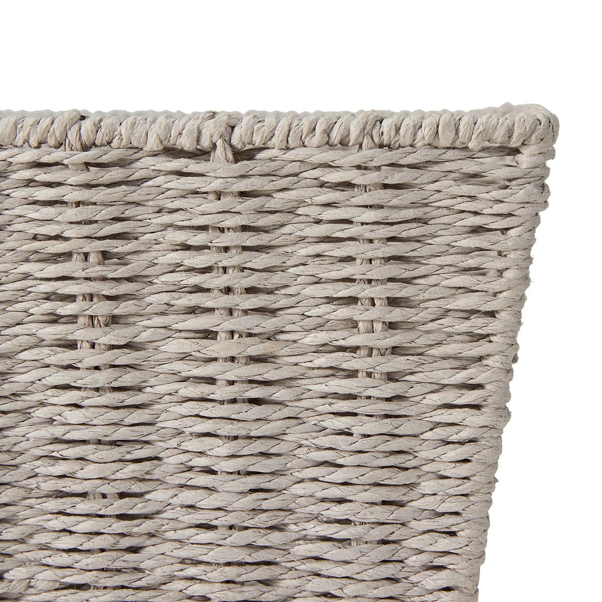4 Rectangle Tapered Paper Rope Basket - Grey, 4 of 8