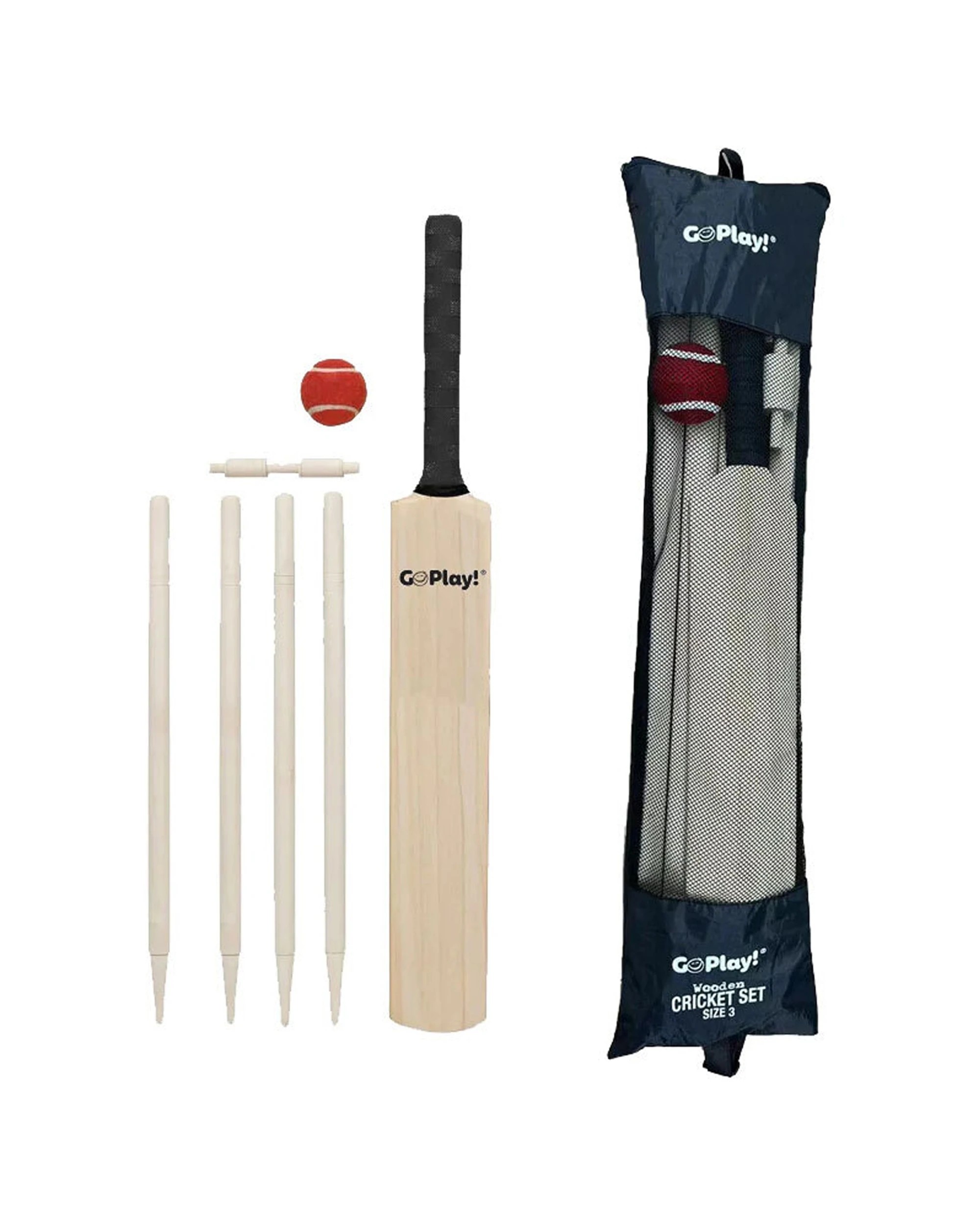 1 Go Play Garden Games Childrens Cricket Set Size 3 8y Plus With Carry Bag - Multi, 1 of 1