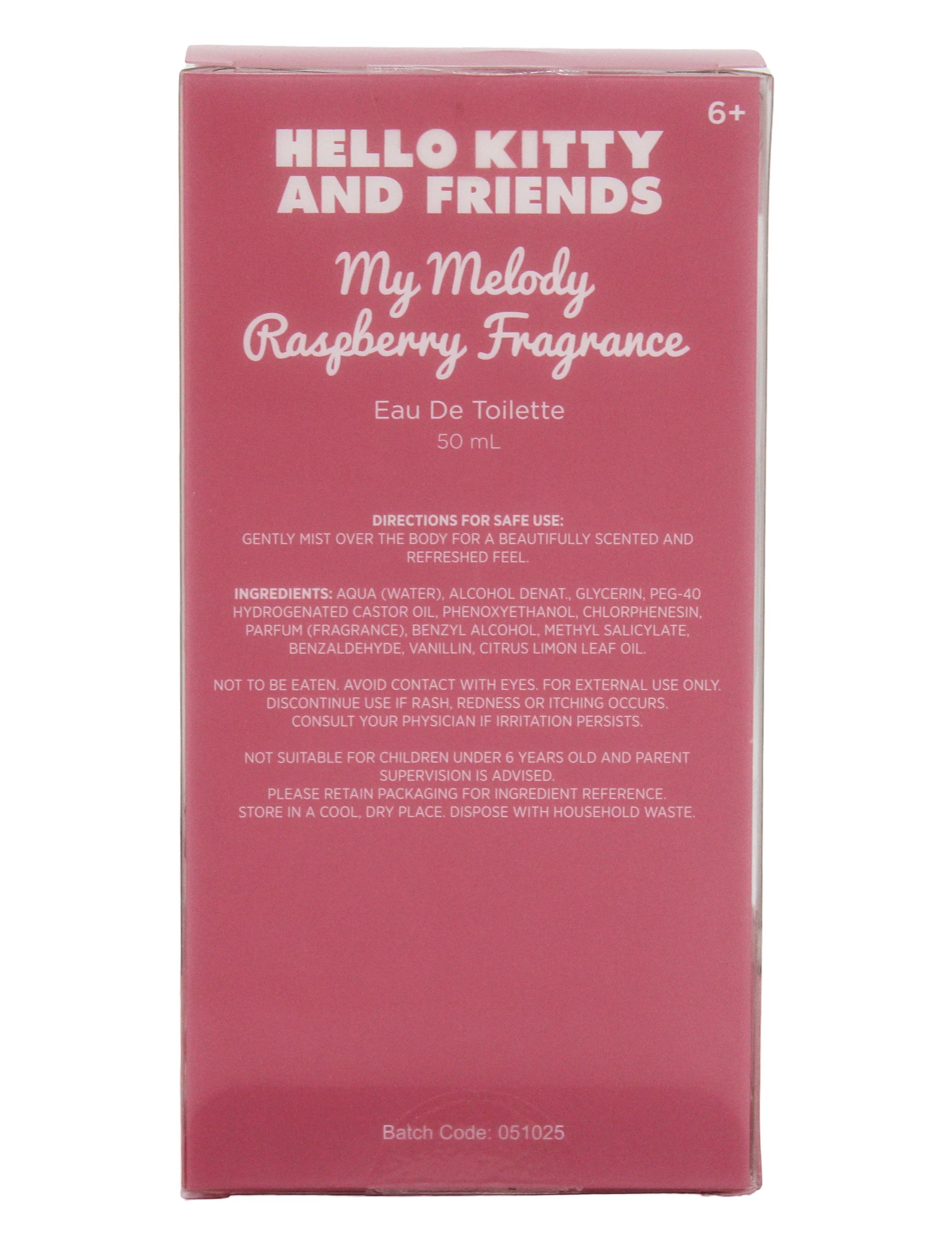 5 Hello Kitty and Friends My Melody Eau De Toilette 50ml - Raspberry Fragrance, 5 of 5