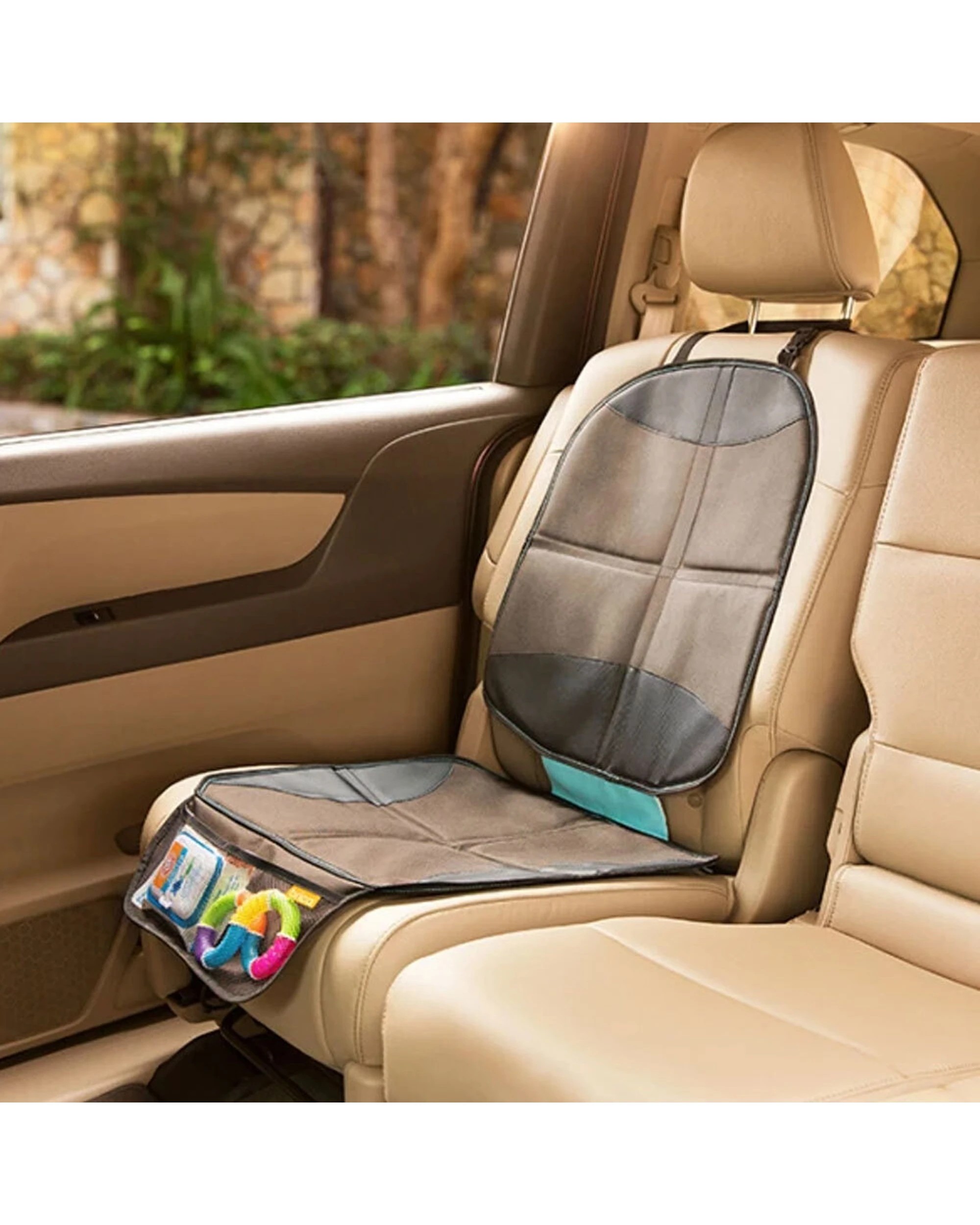 3 Munchkin Seat Guardian Car Seat Protector Water-Resistant Universal Fit - Black, 3 of 4