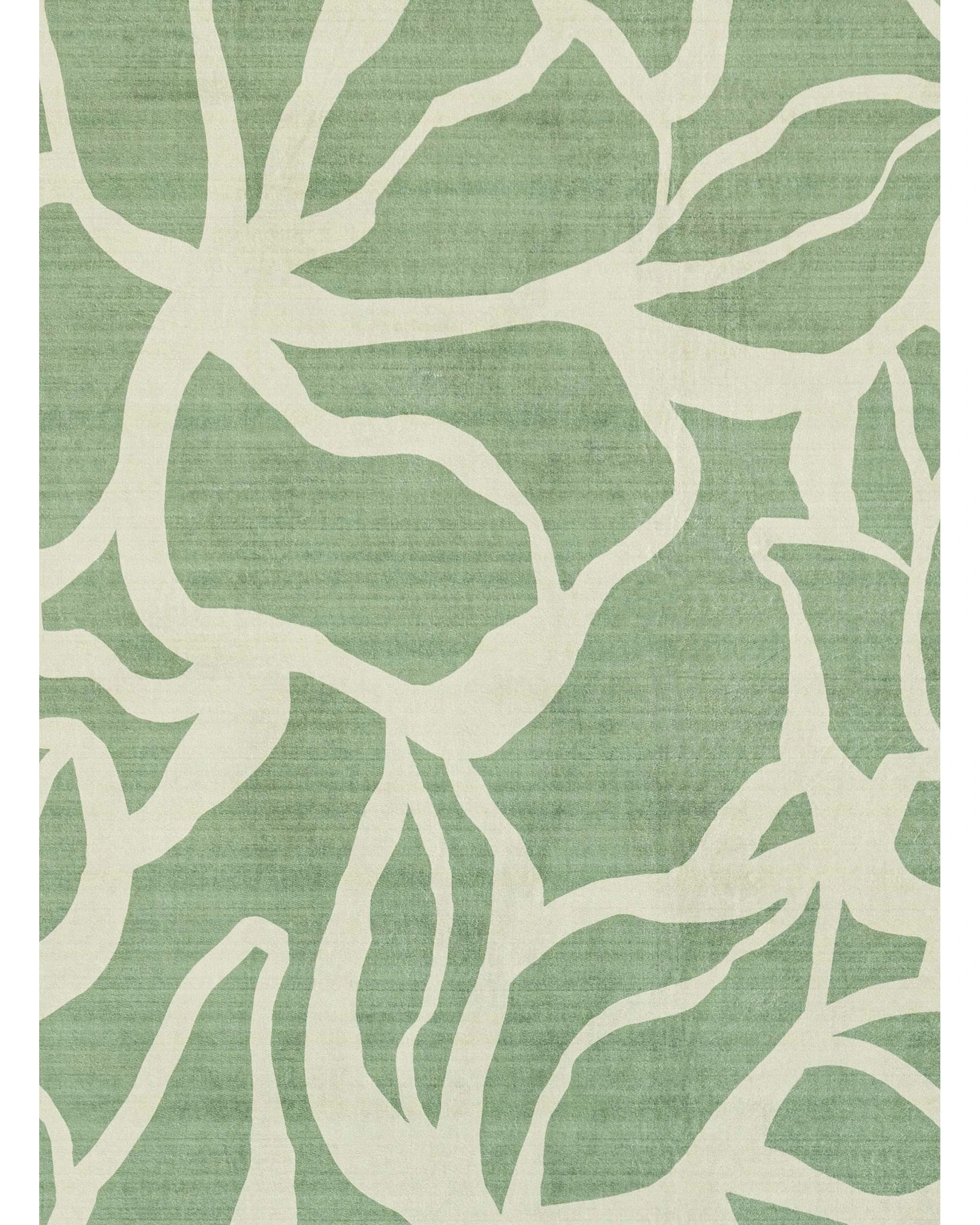 7 Loopsie Farringdon Printed Washable Rug-320cm x 230cm - Green, 7 of 8