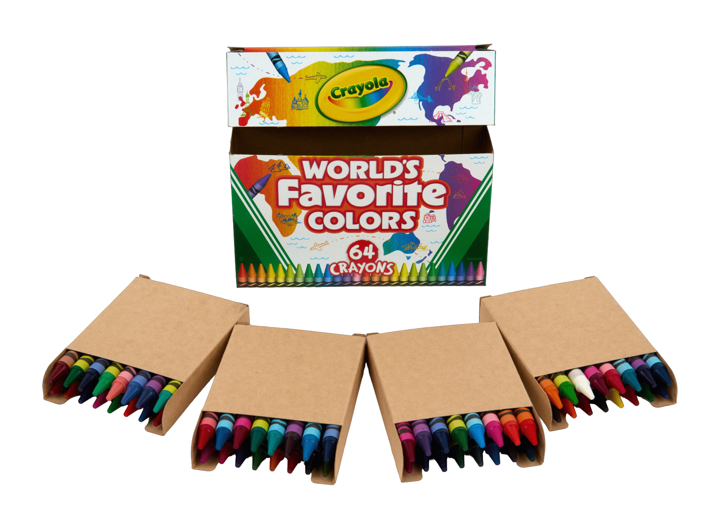 5 Crayola 64 Pack World's Favourite Colours Crayons, 5 of 5