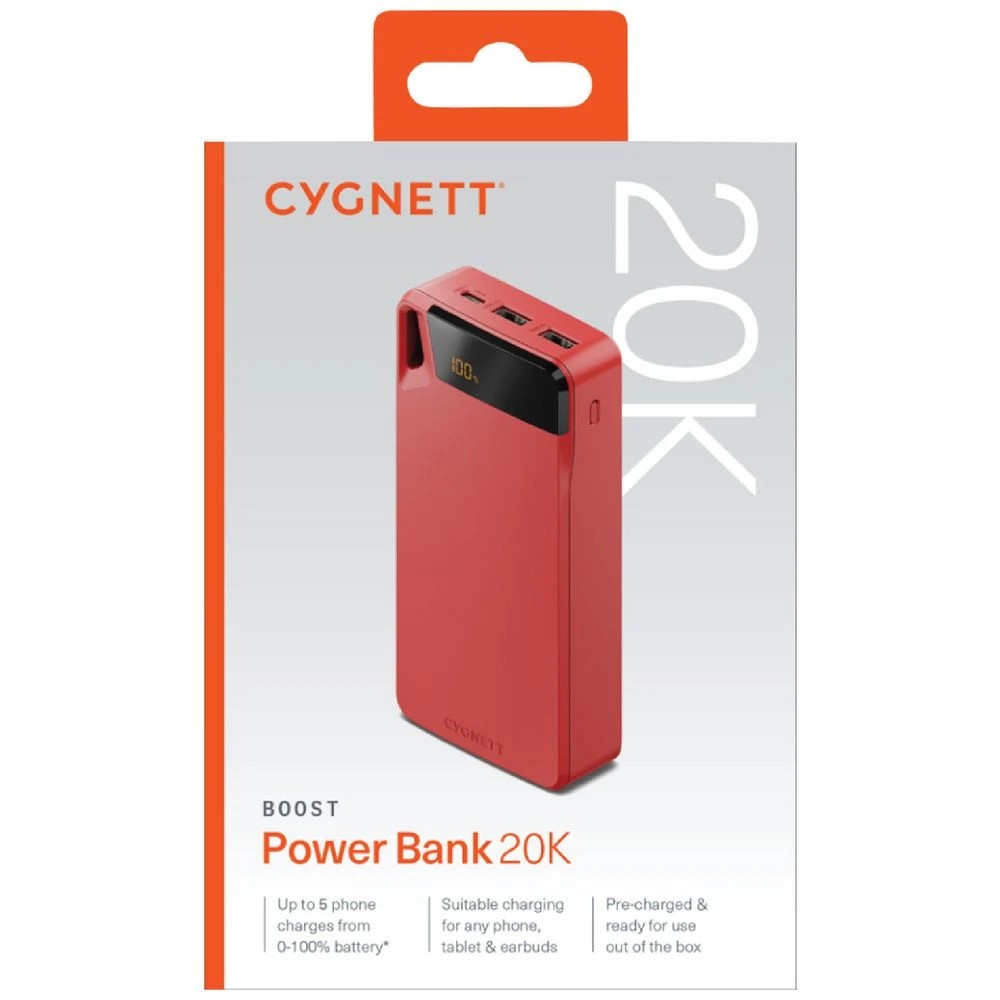 3 Cygnett Boost 20K Gen4 Powerbank Red, 3 of 3